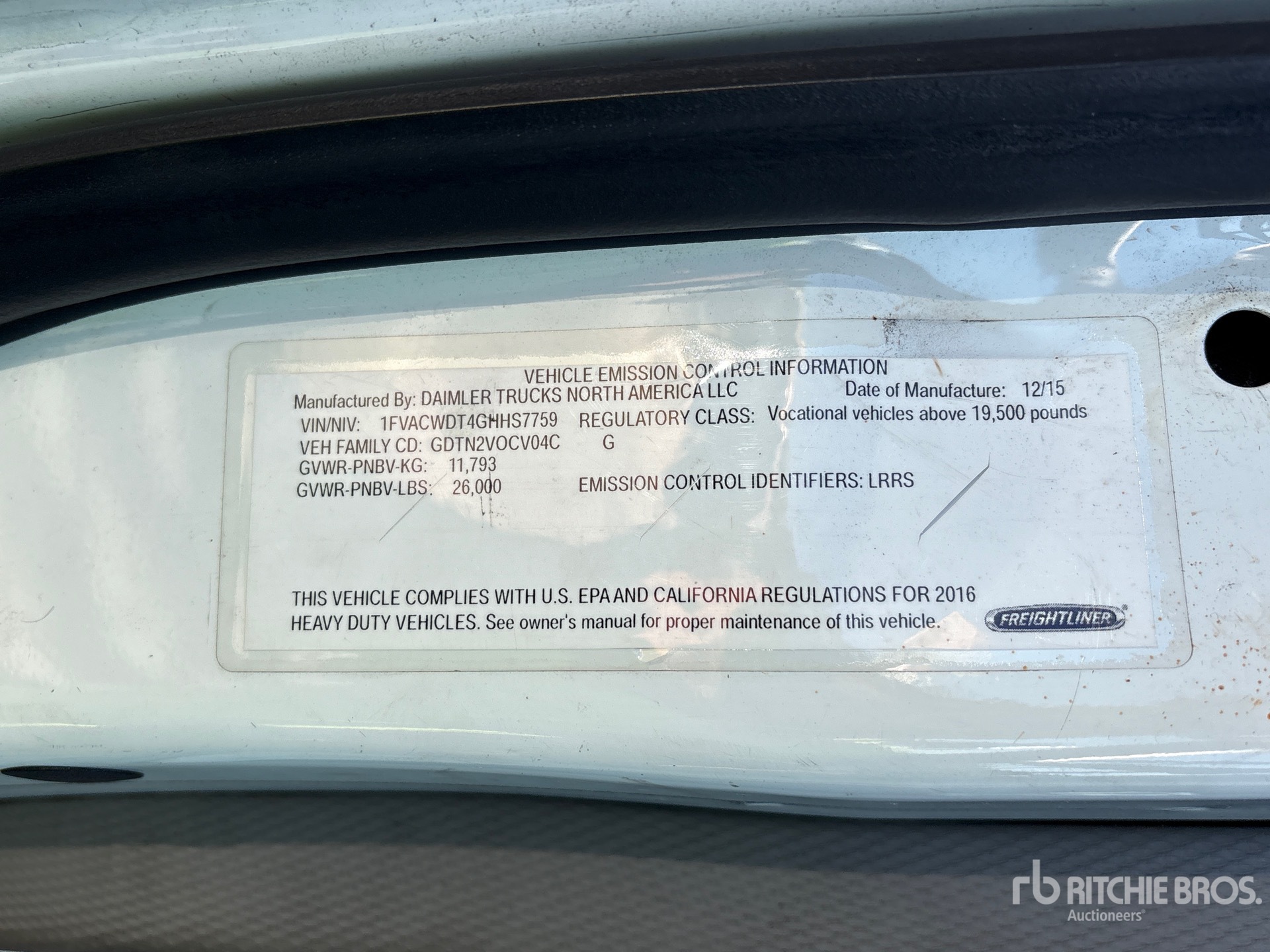 2016 Freightliner M2 106