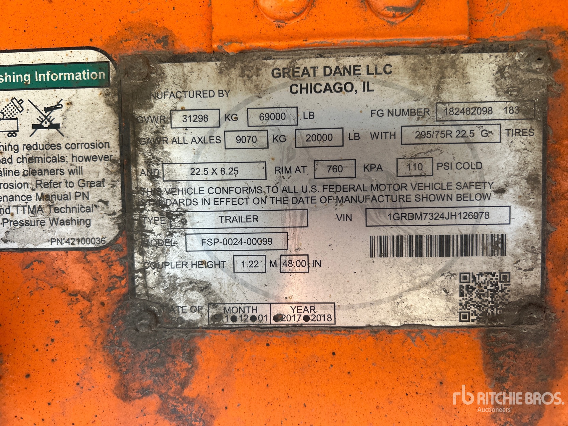 2018 Great Dane FSP-0024-00099