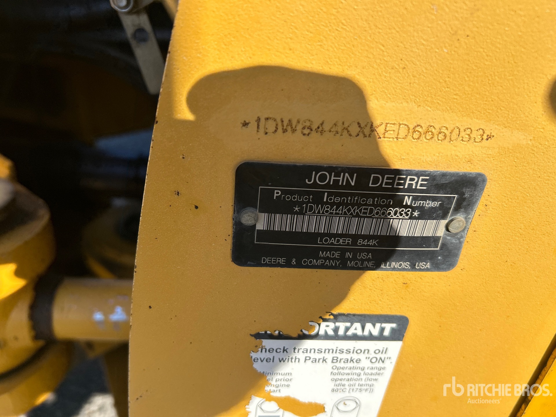 2015 John Deere 844K-II