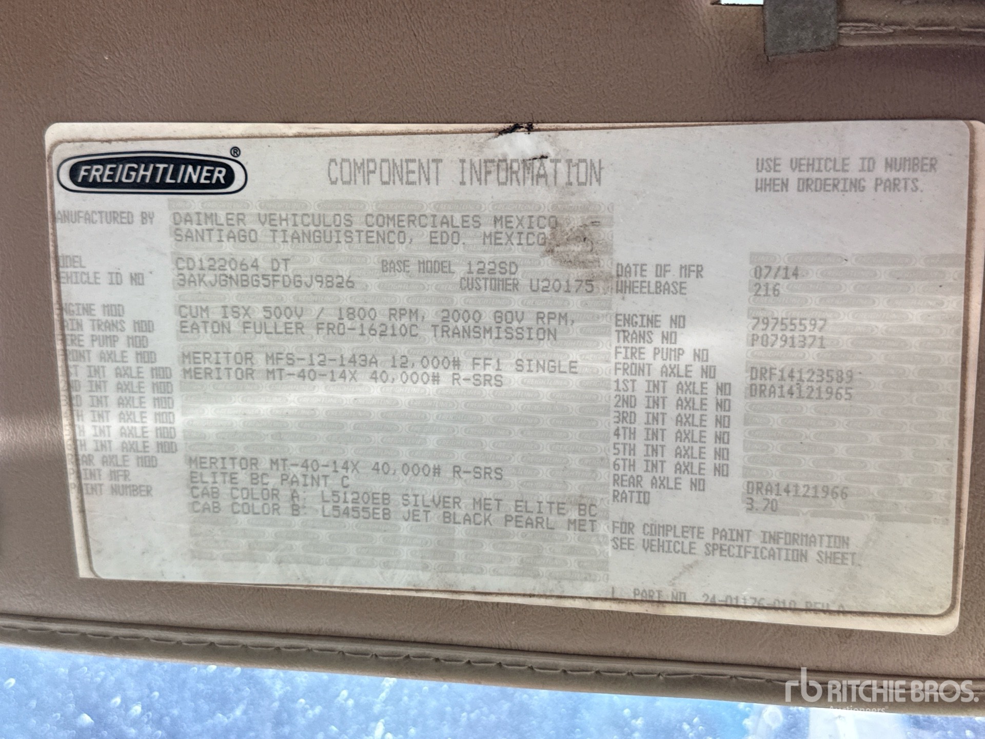 2015 Freightliner CORONADO 122