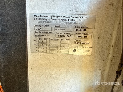 General Appearance with Unit Serial Number