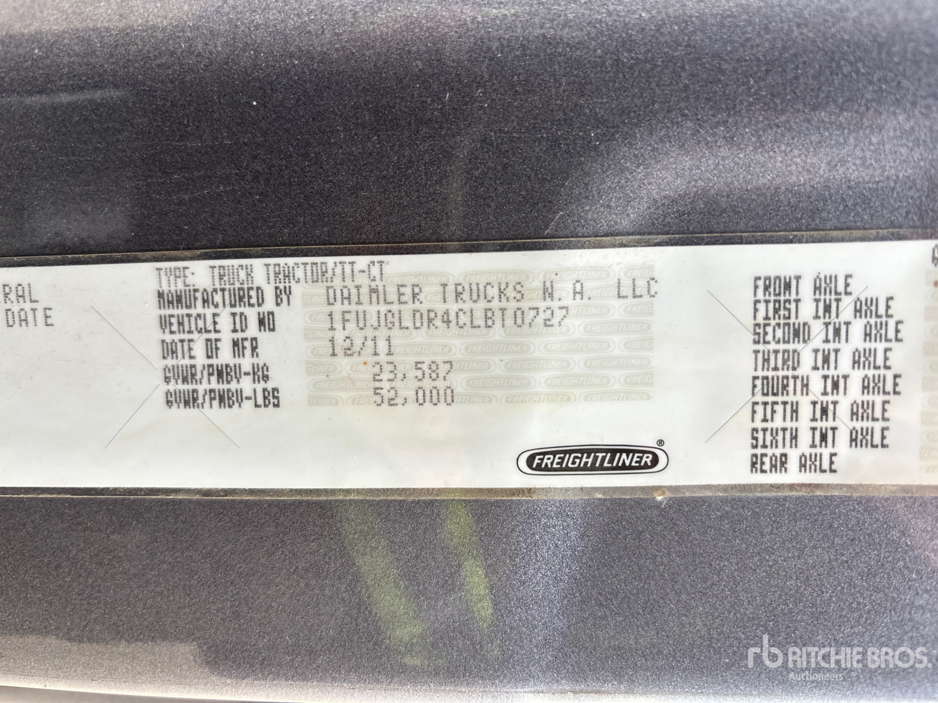 2012 Freightliner CASCADIA 125