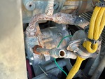 Engine with A/C Compressor