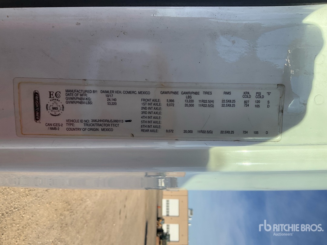 2018 Freightliner CASCADIA 126