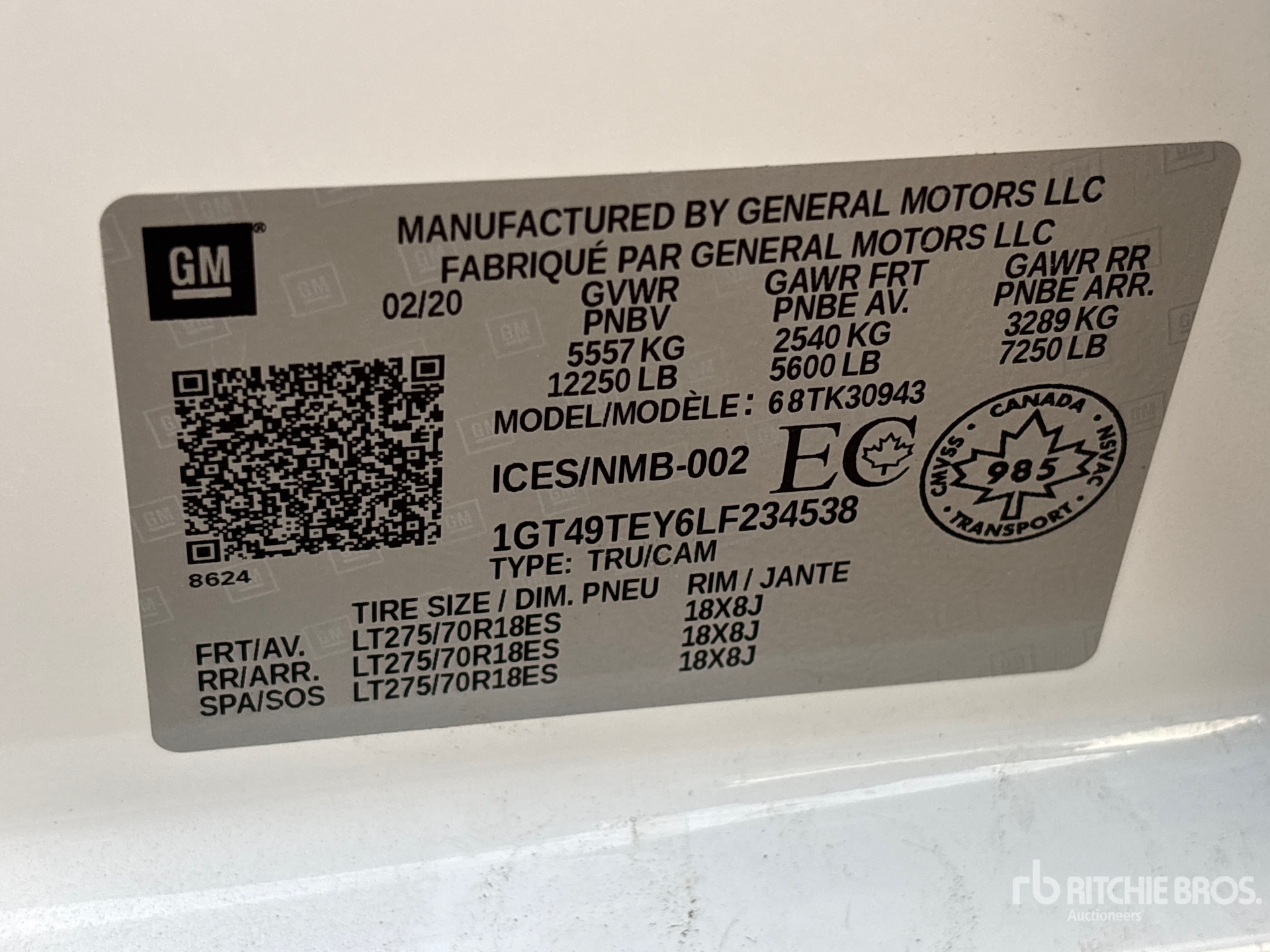 2020 GMC SIERRA 3500HD
