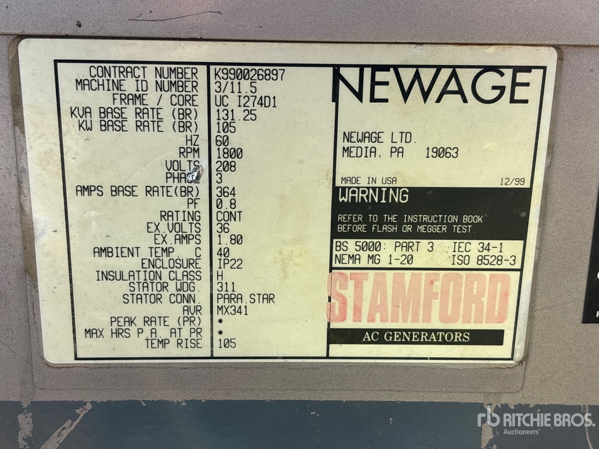 1999 Stamford UCI274D1