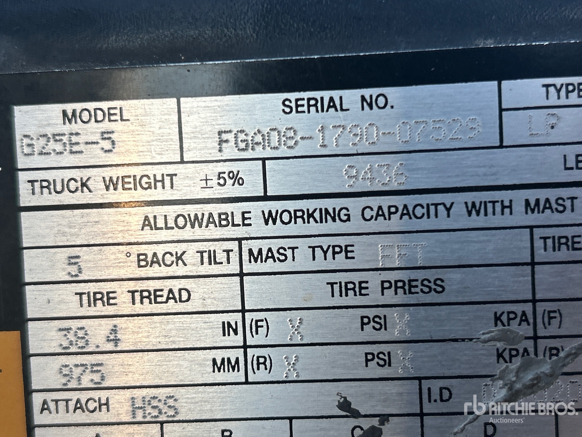 2017 Doosan G25E-5