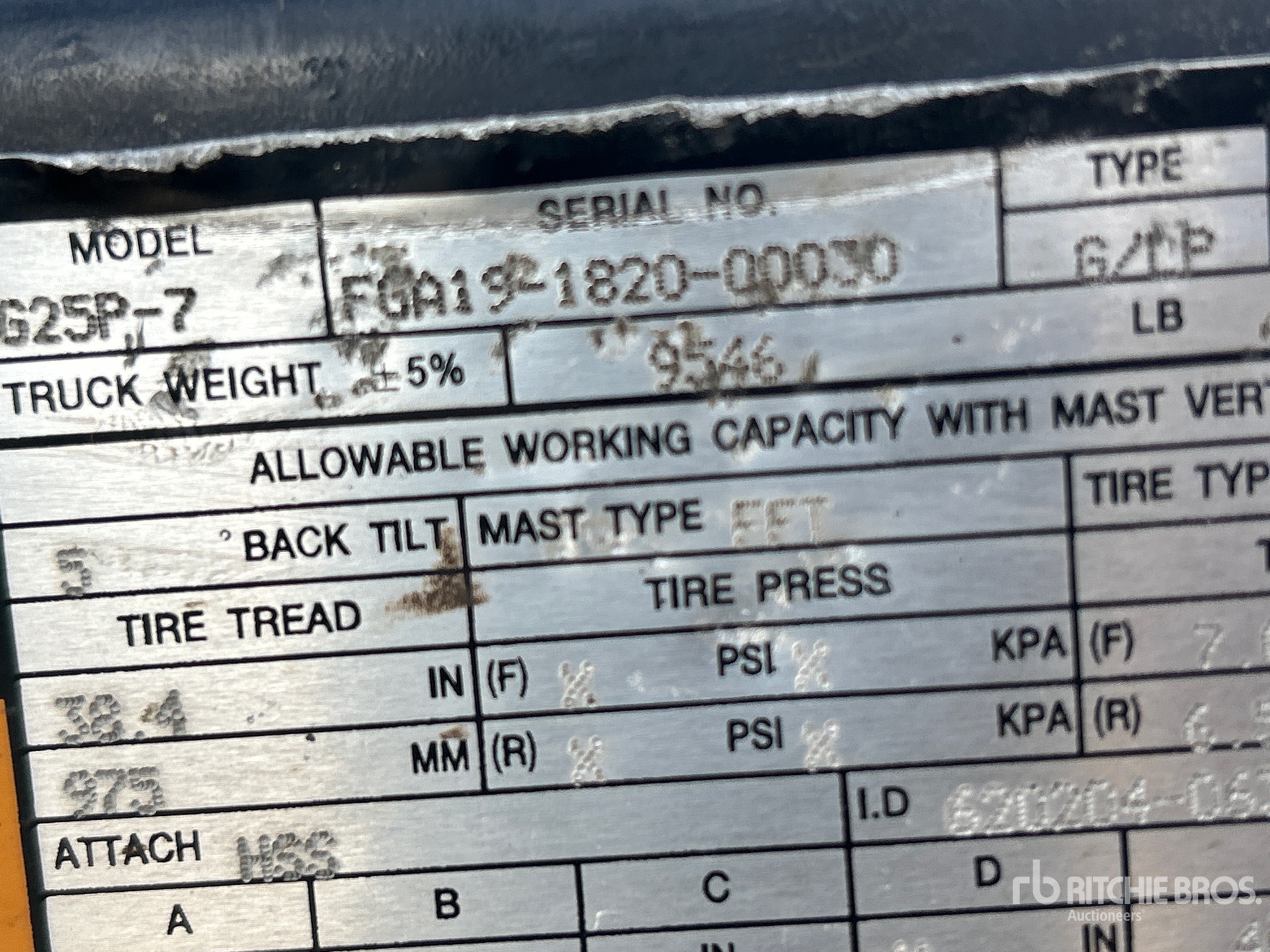 2018 Doosan G25P-7