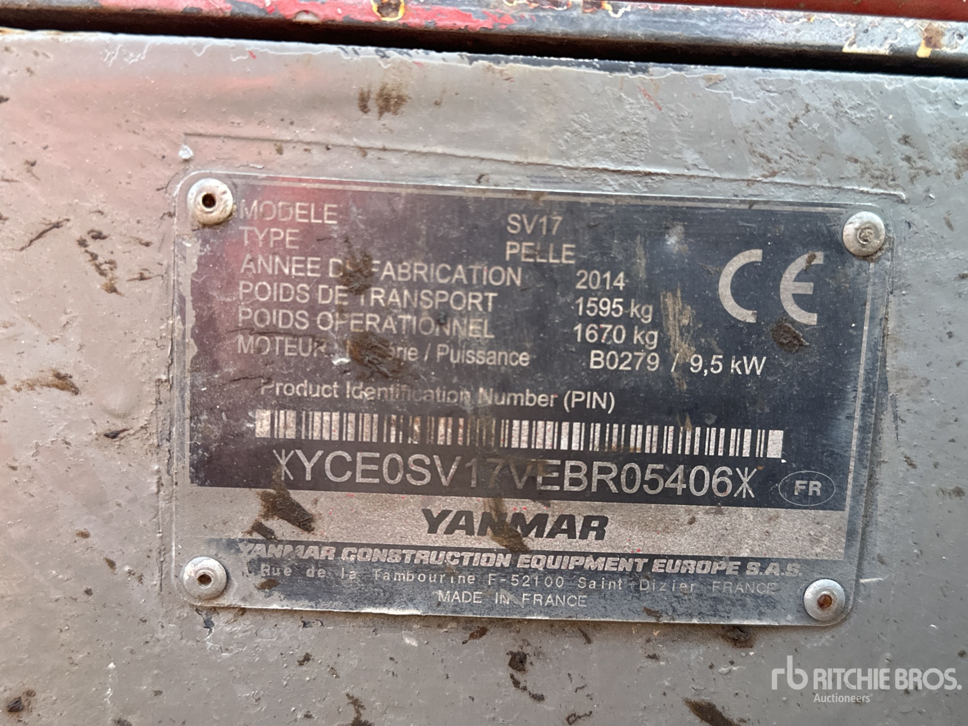 2014 Yanmar SV17