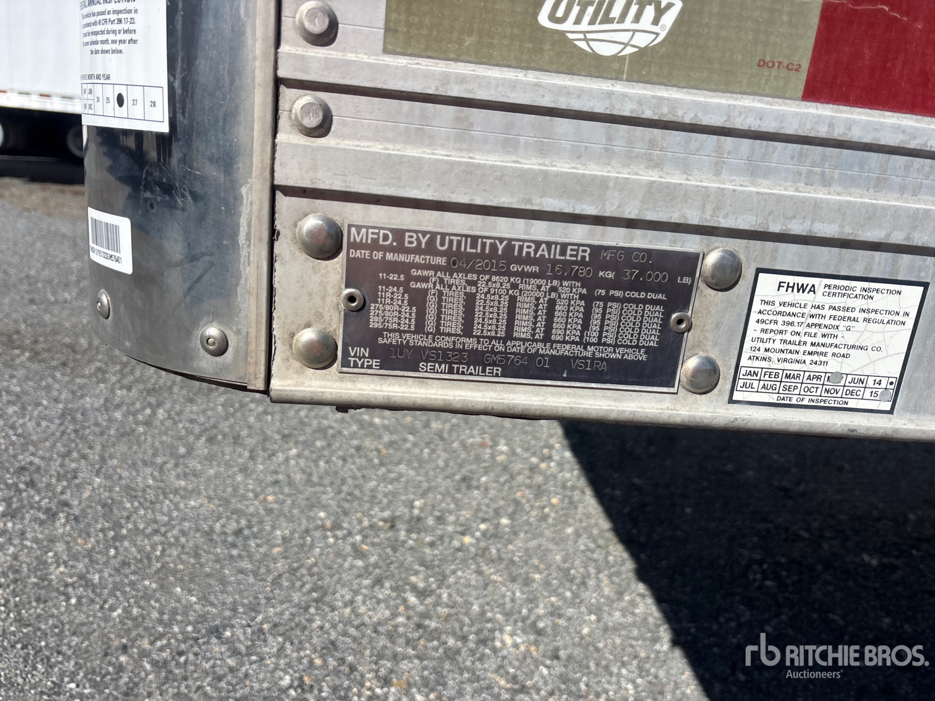 2016 Utility VS1RA