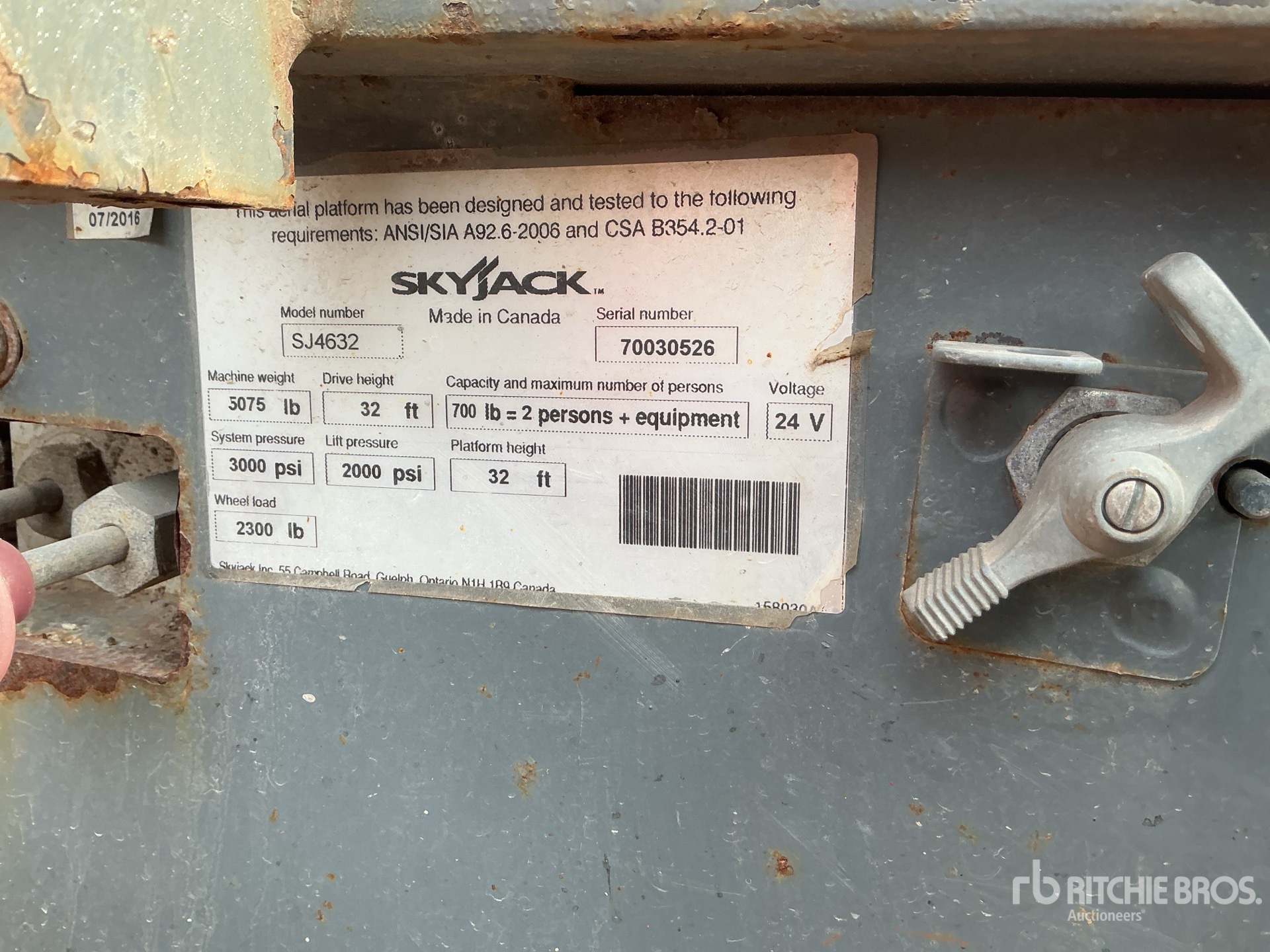 2016 Skyjack SJ4632