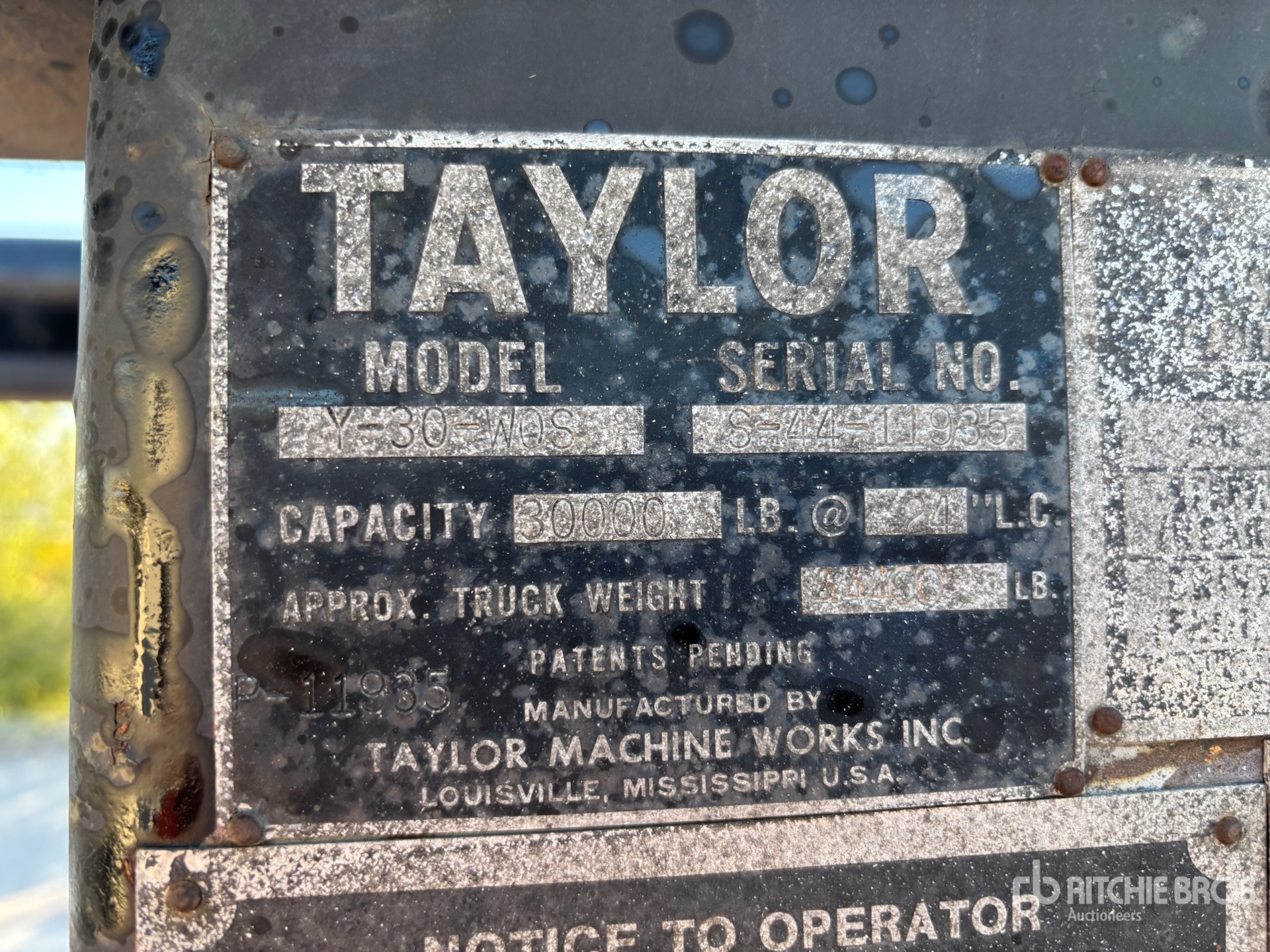 1975 Taylor PNEUMATIC TIRE