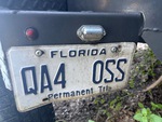 Trailer Chassis with License Plate Light Functional
