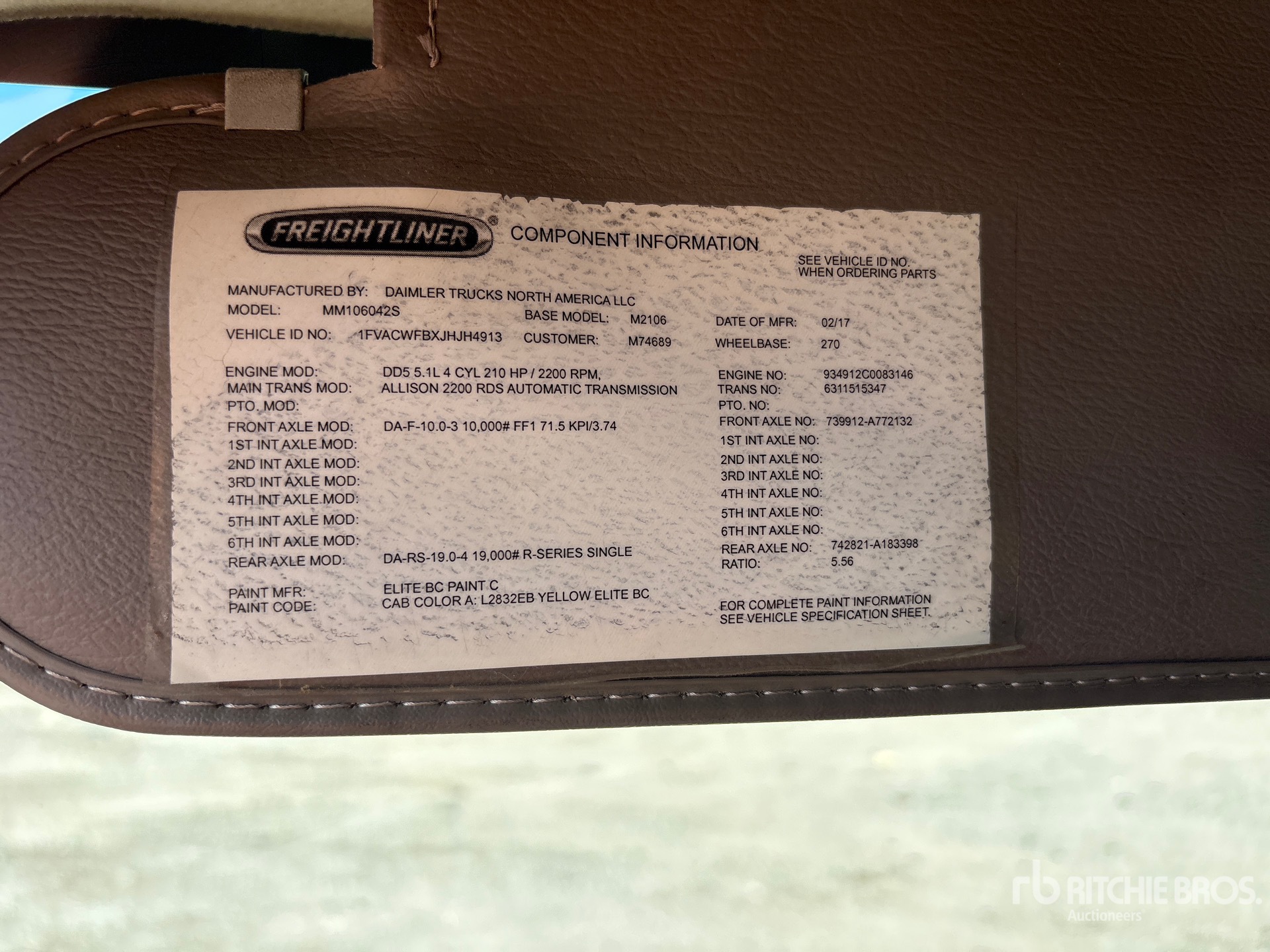 2018 Freightliner M2 106