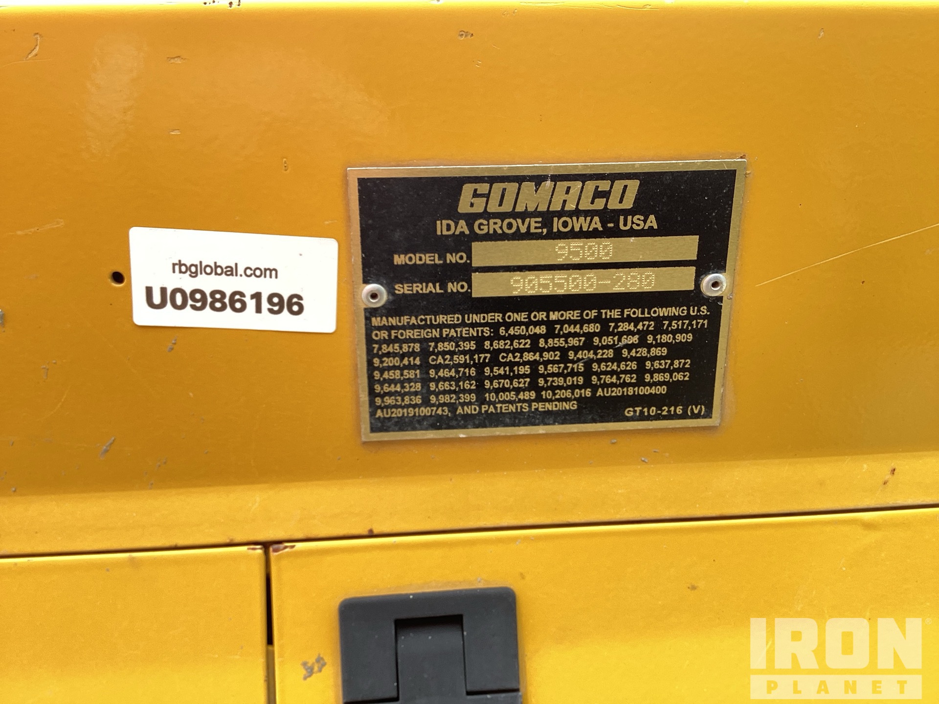 2020 Gomaco 9500