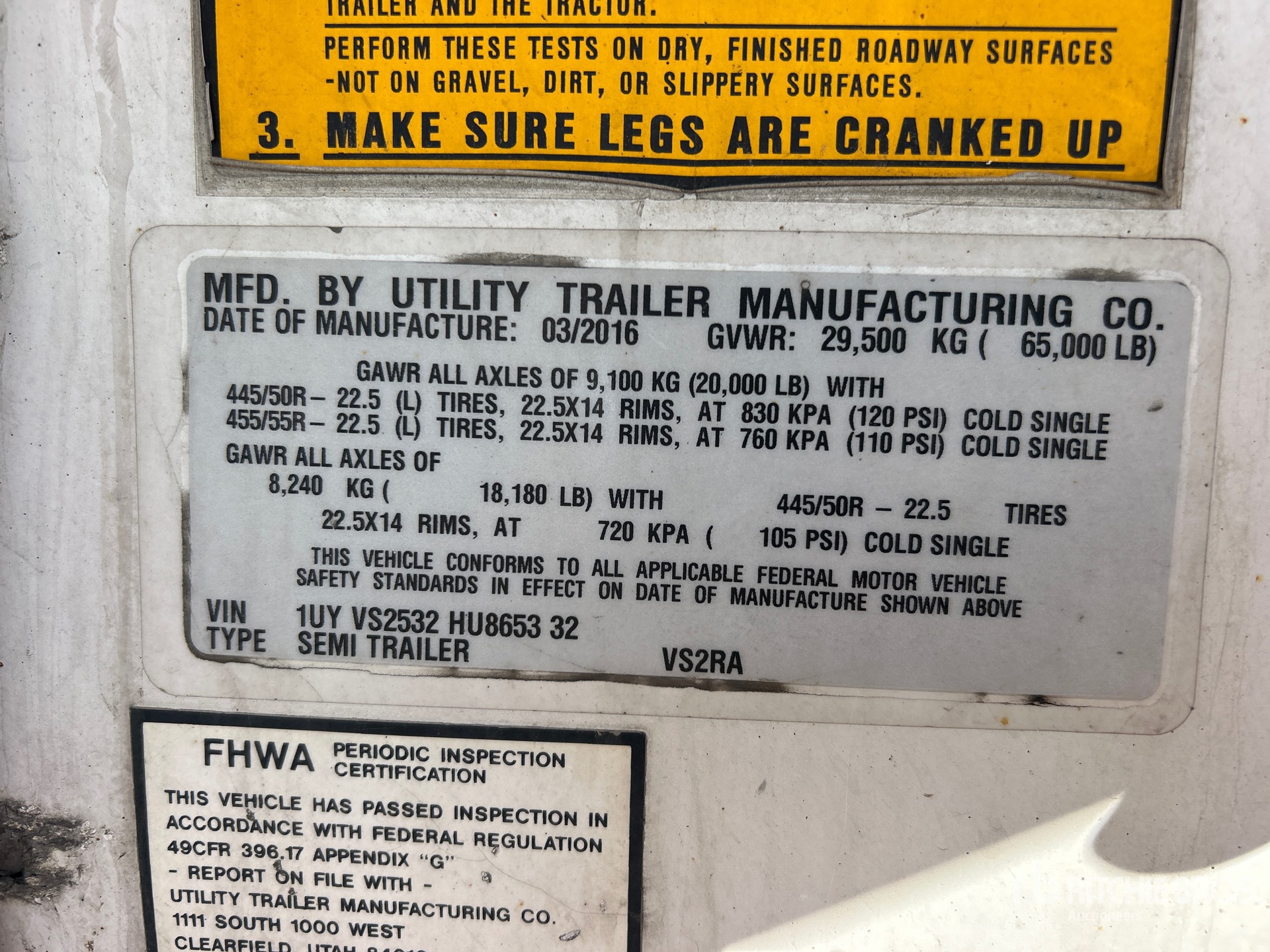 2017 Utility VS2RA