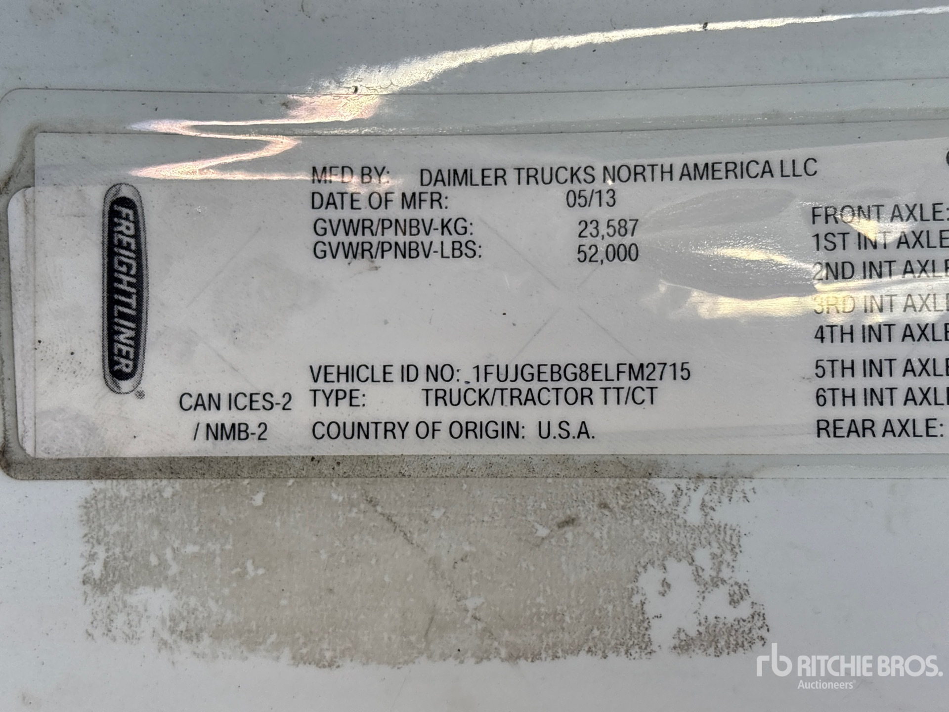 2014 Freightliner CASCADIA 125