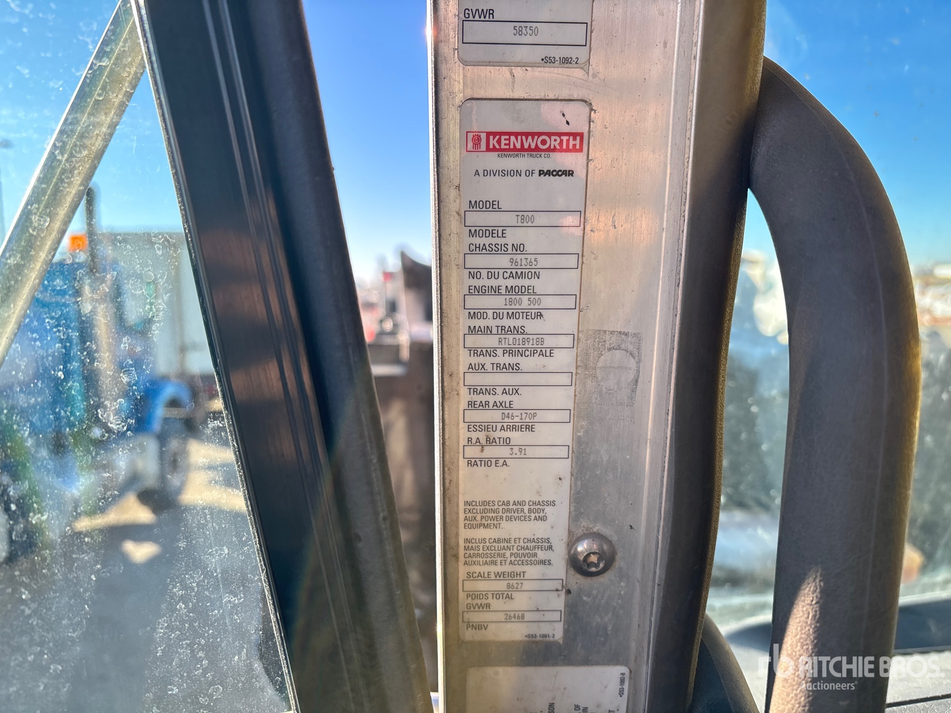 2013 Kenworth T800