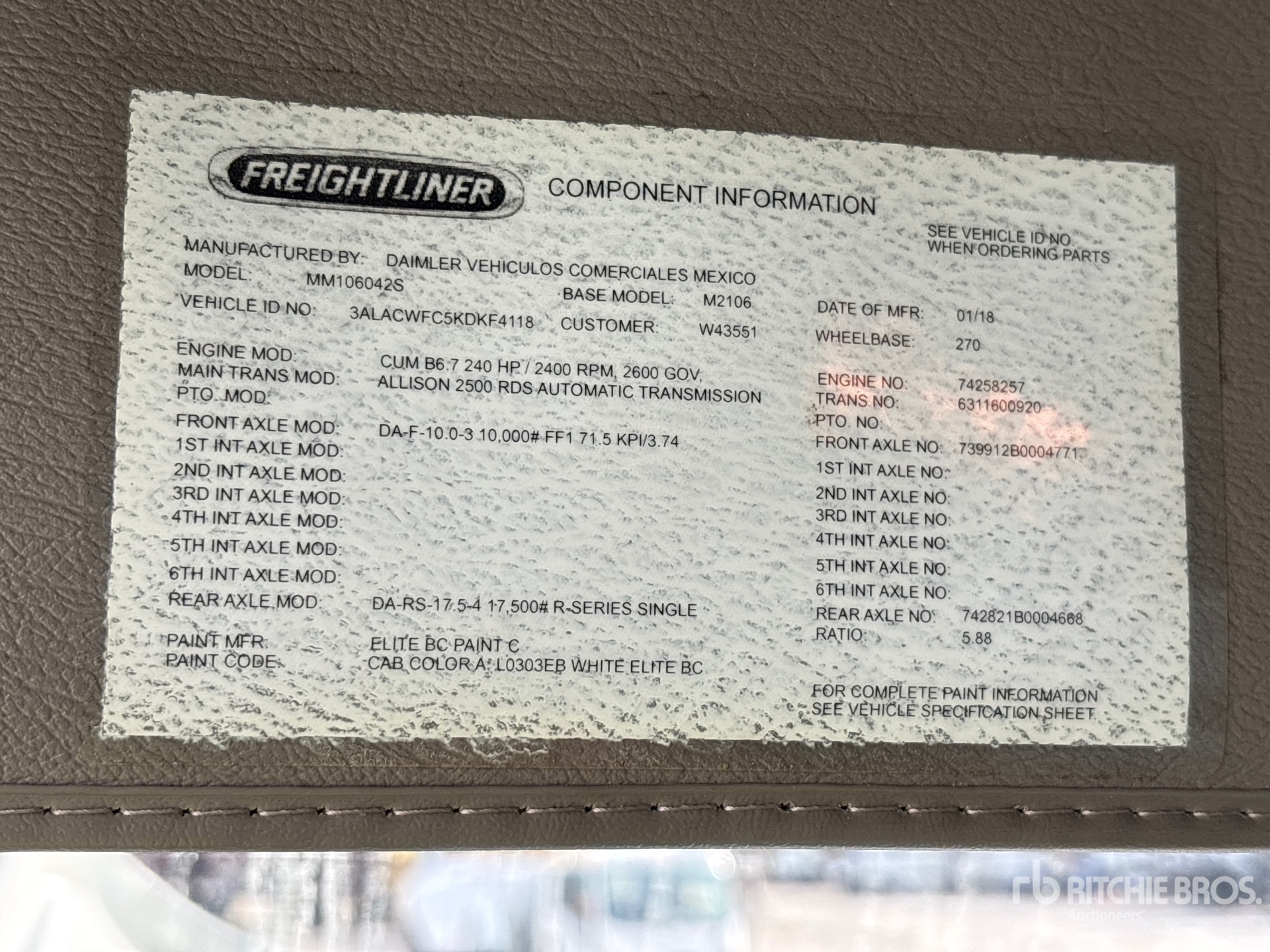 2019 Freightliner M2 106