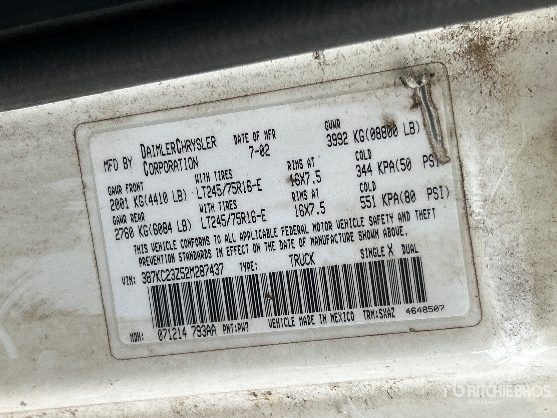 2002 Dodge RAM 2500