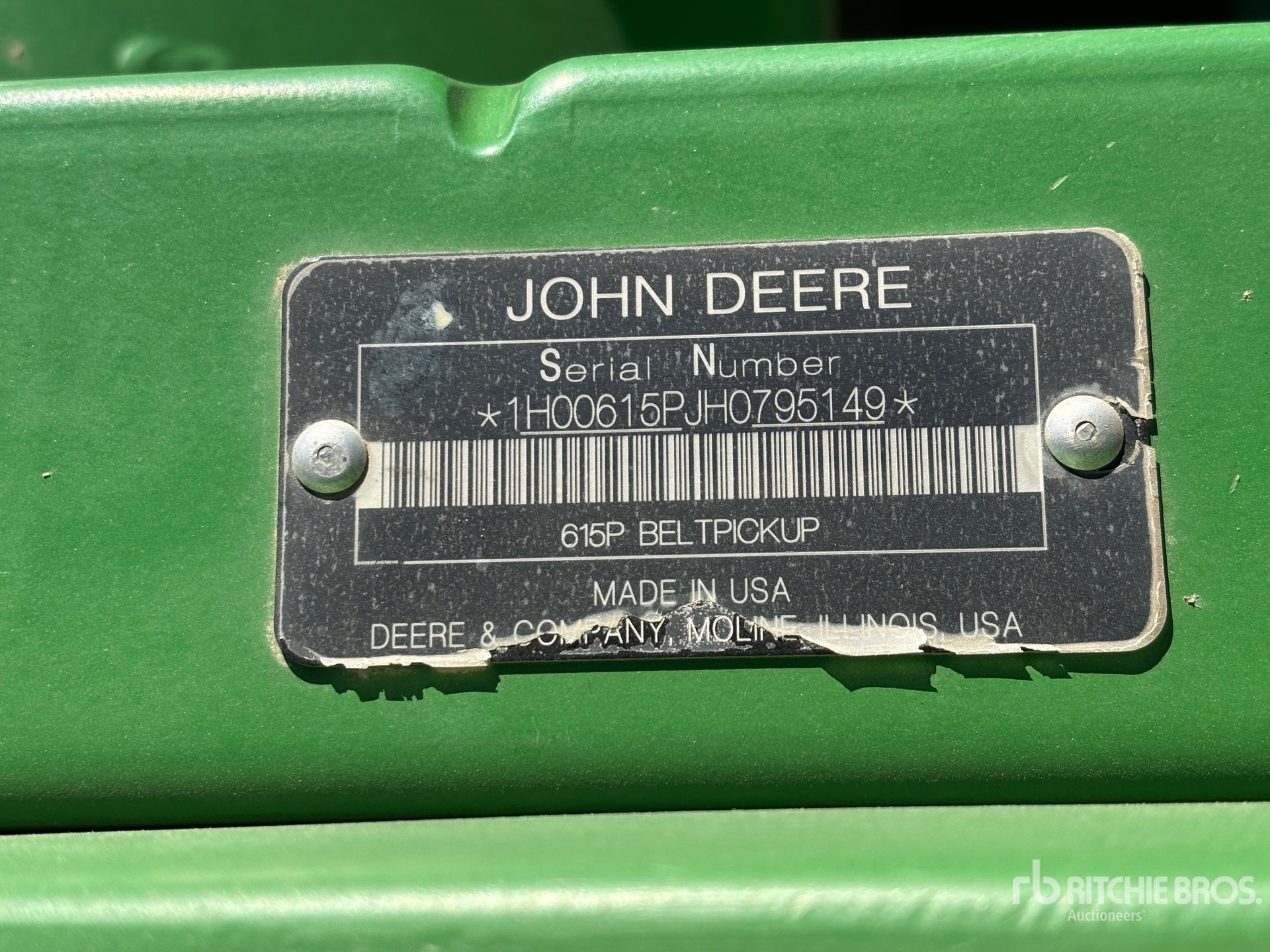 2017 John Deere 615P