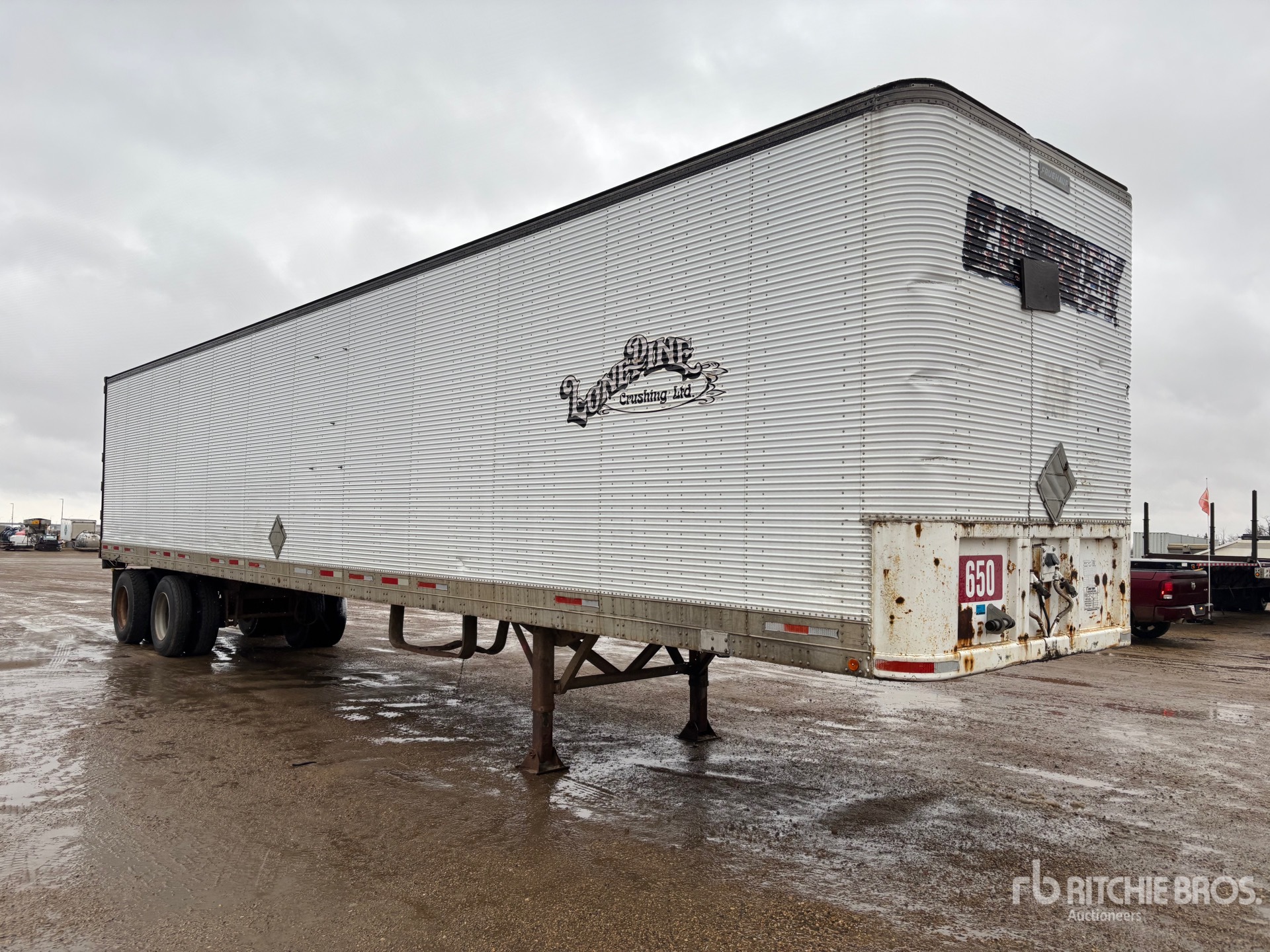1985 Fruehauf 48 FT X 102 IN T/A TOOL CRIB
