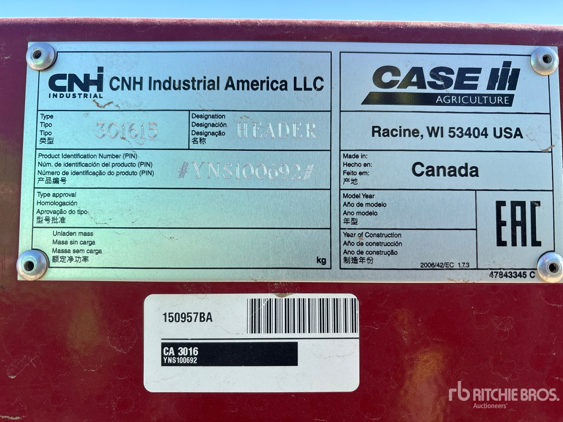 Case Ih 3016-15