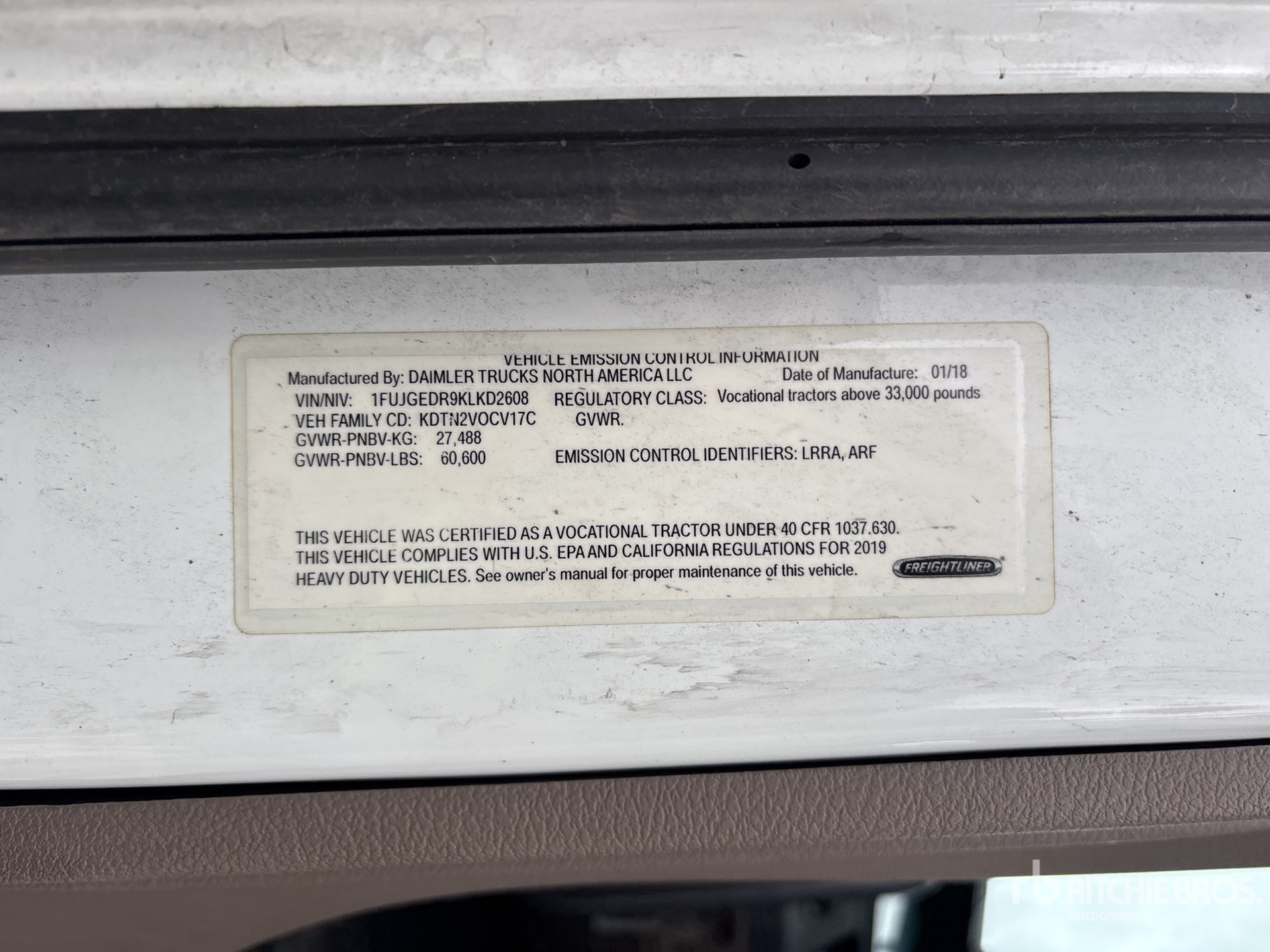 2019 Freightliner CASCADIA 125