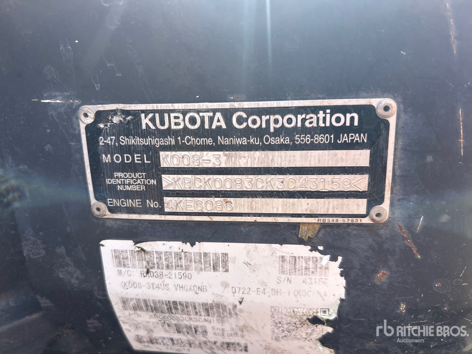 2019 Kubota K008-3