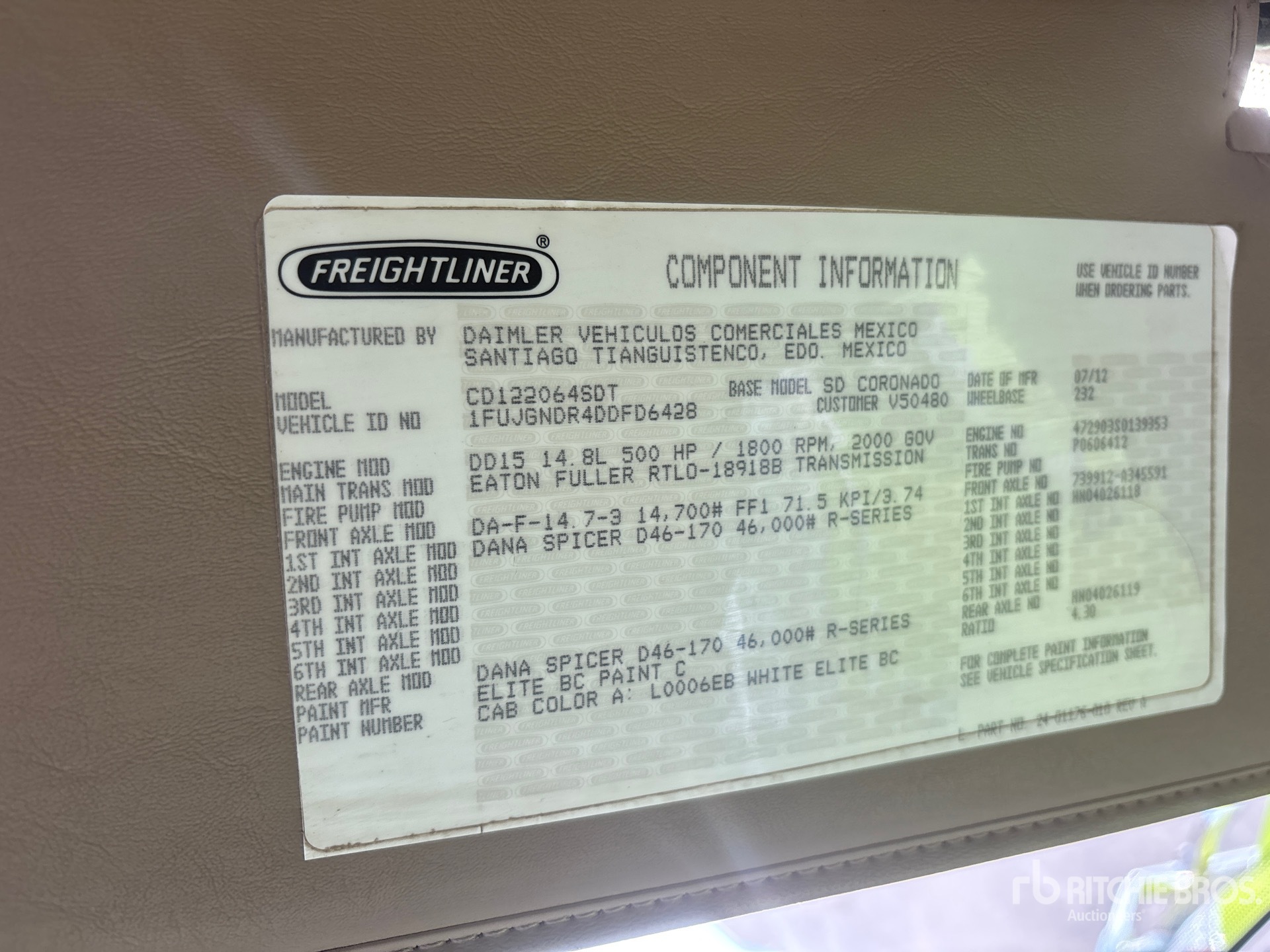 2013 Freightliner CORONADO 122