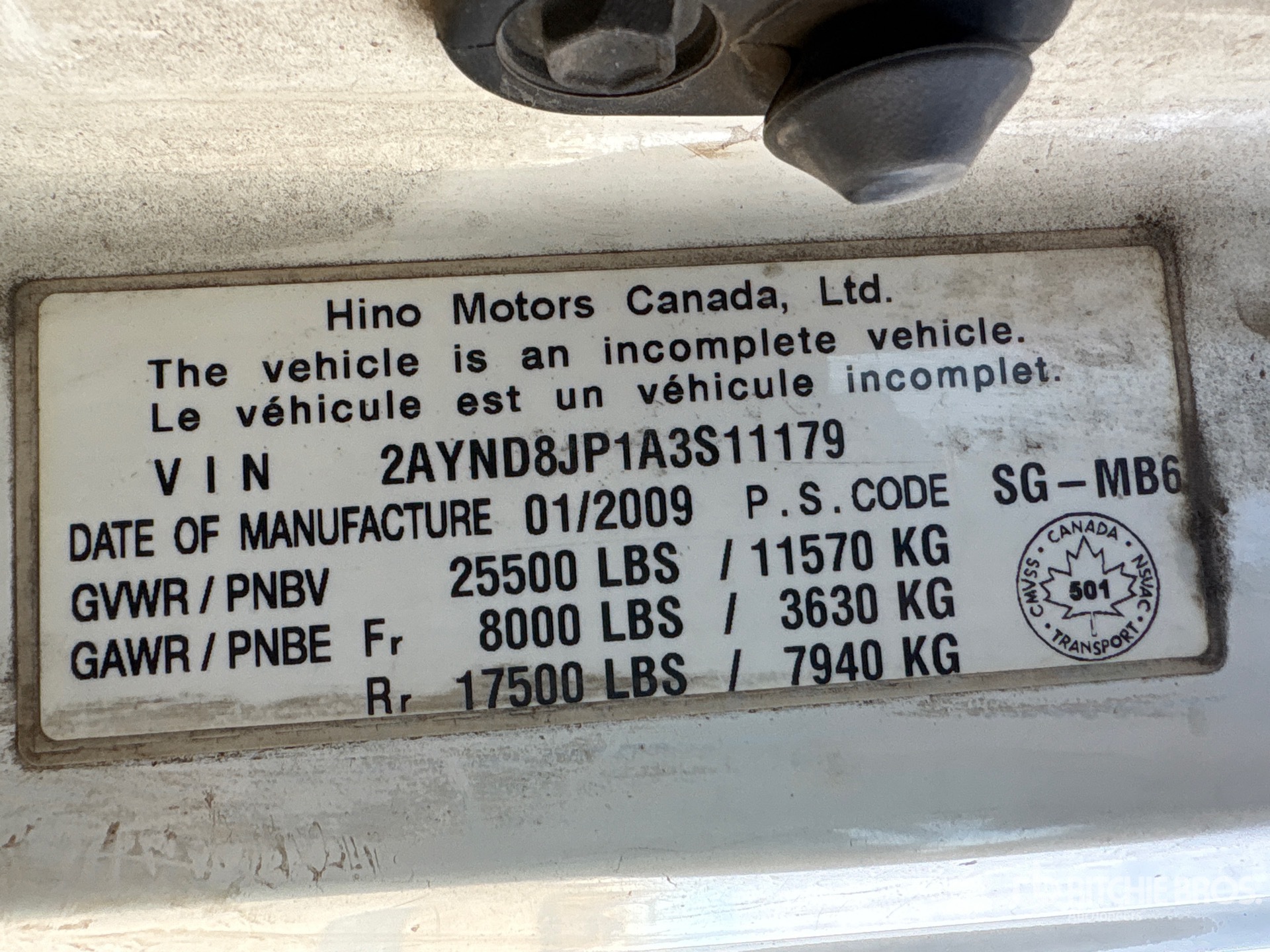 2010 Hino 258