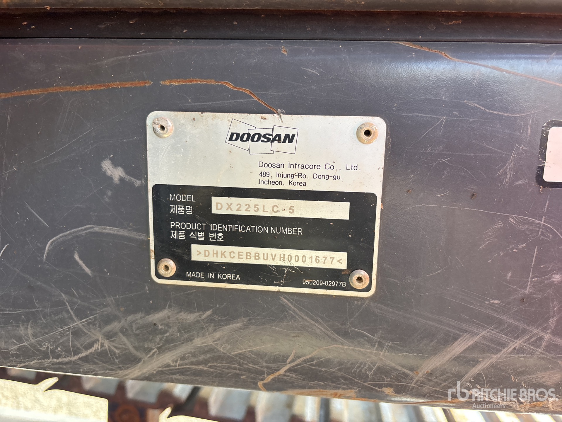 2017 Doosan DX225LC-5