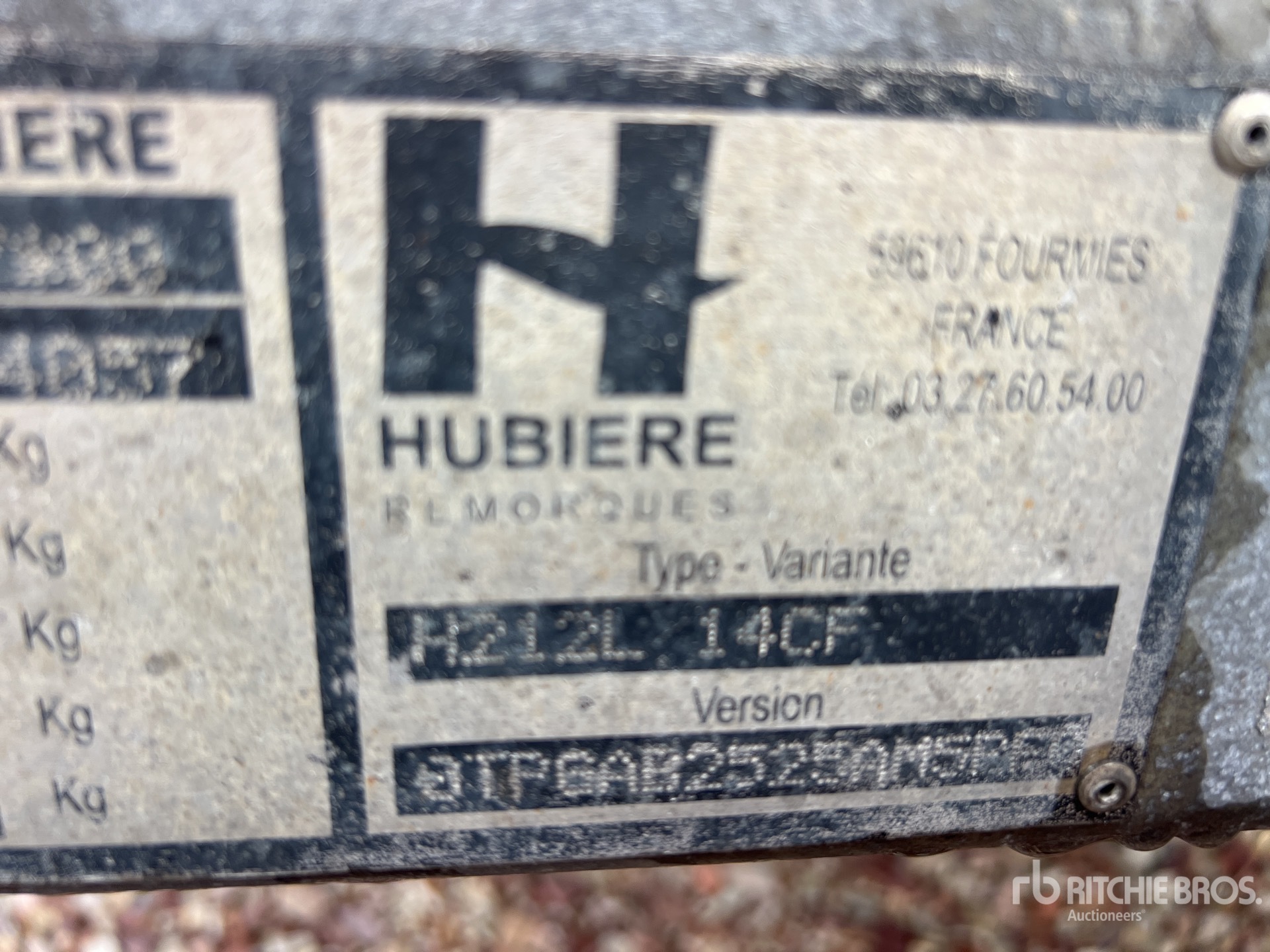 2014 Hubiere T/A Remorque