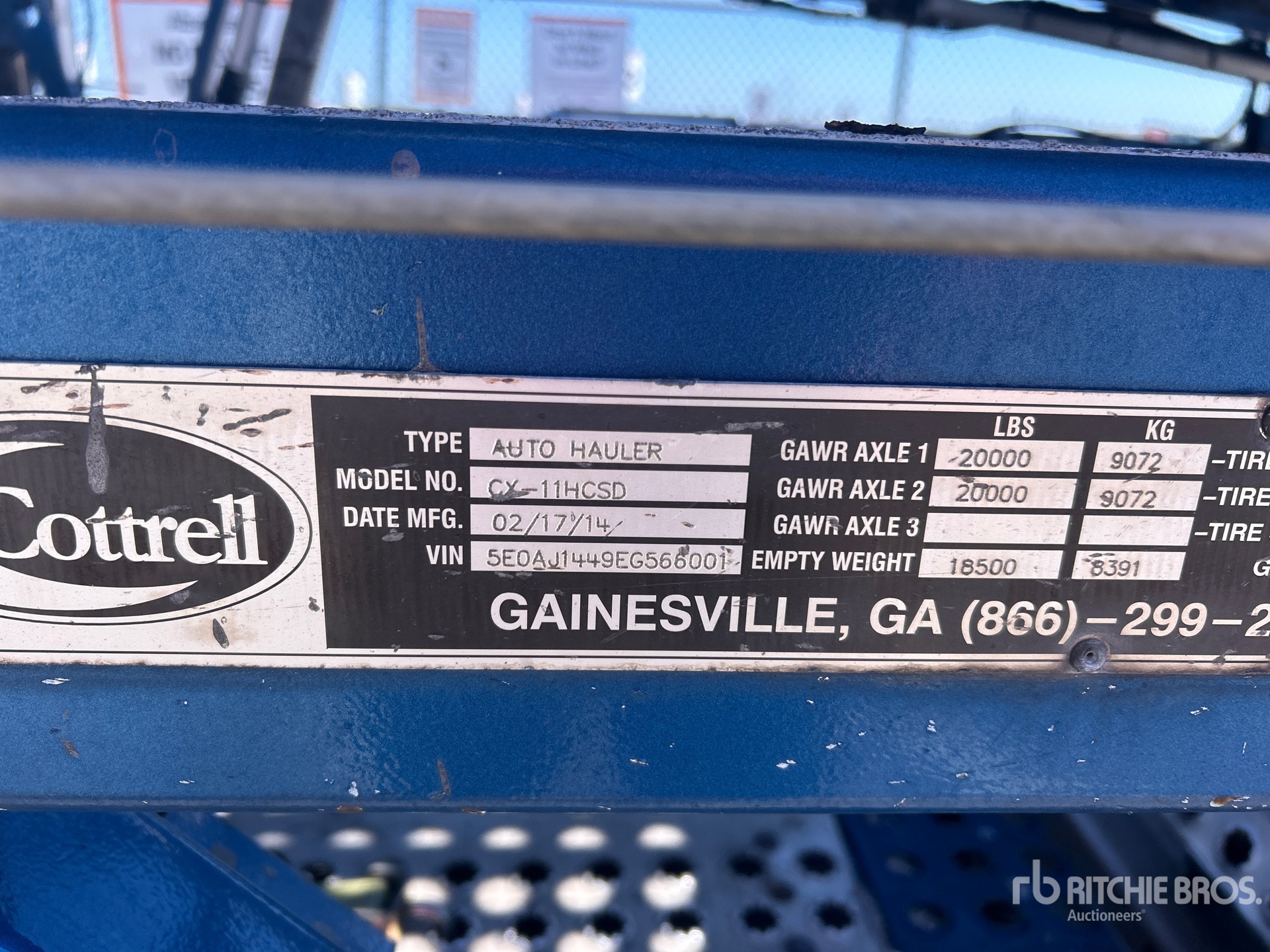 2014 Cottrell CX-11HCSD