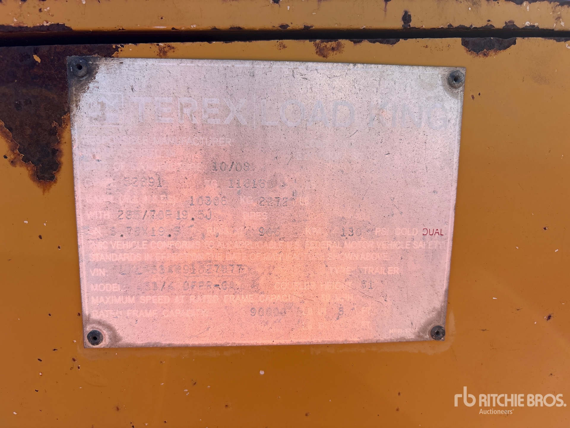 2009 Terex Load King 453/4DFPRCA