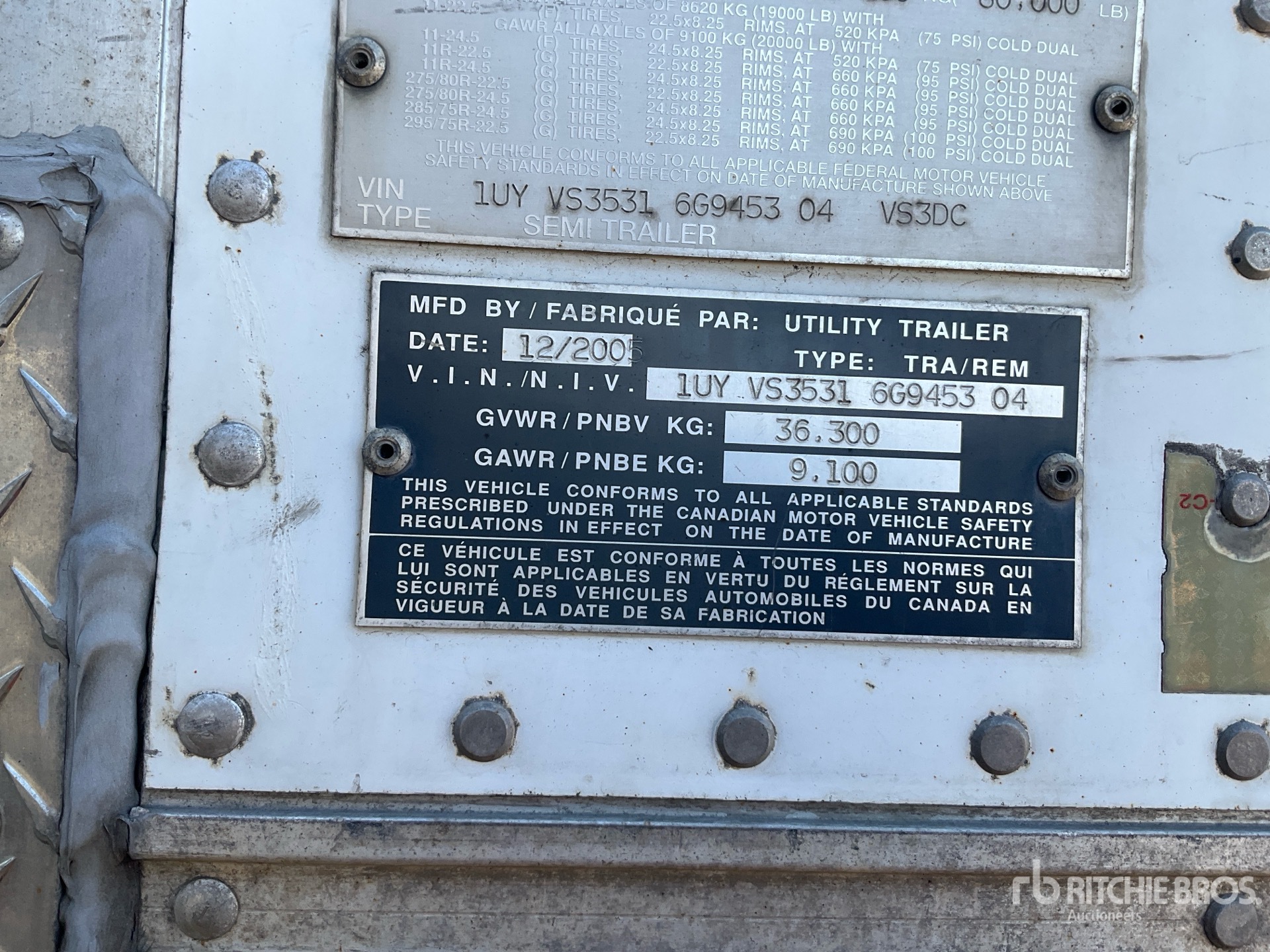 2006 Utility 53 FT X 102 IN TRI/A