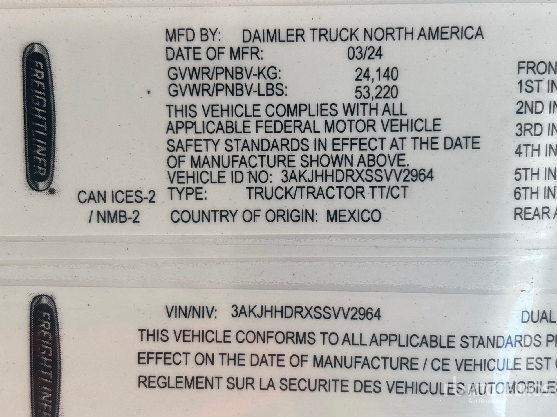 2025 Freightliner CASCADIA 126