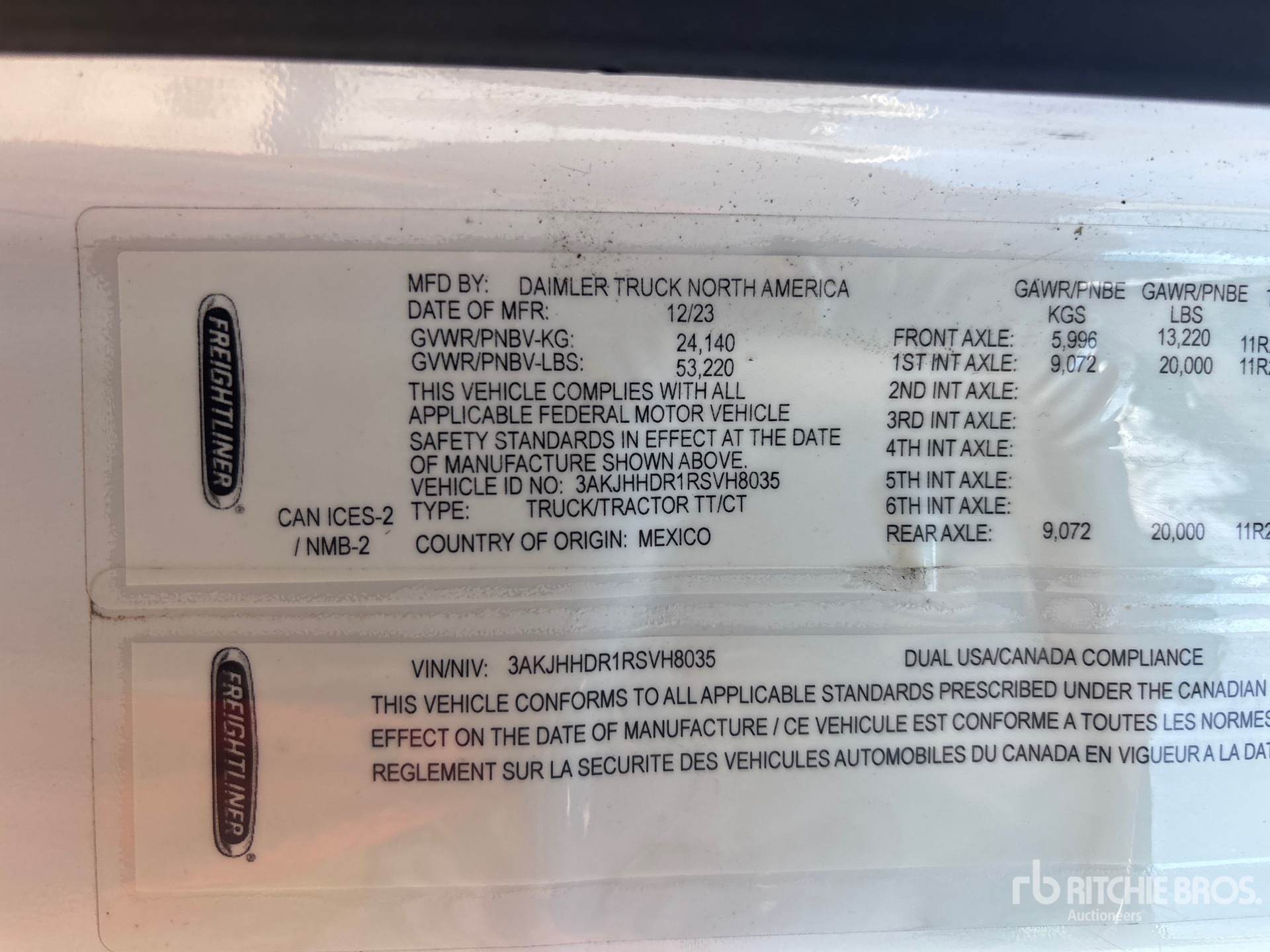 2024 Freightliner CASCADIA 126