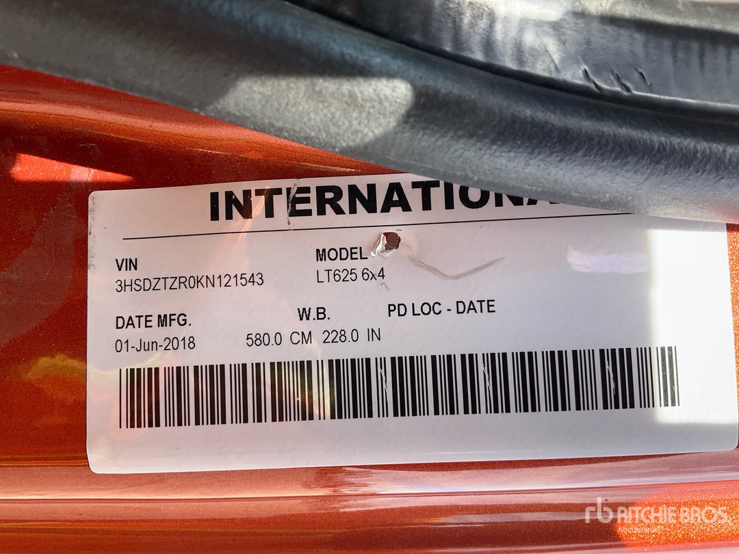 2019 International LT625