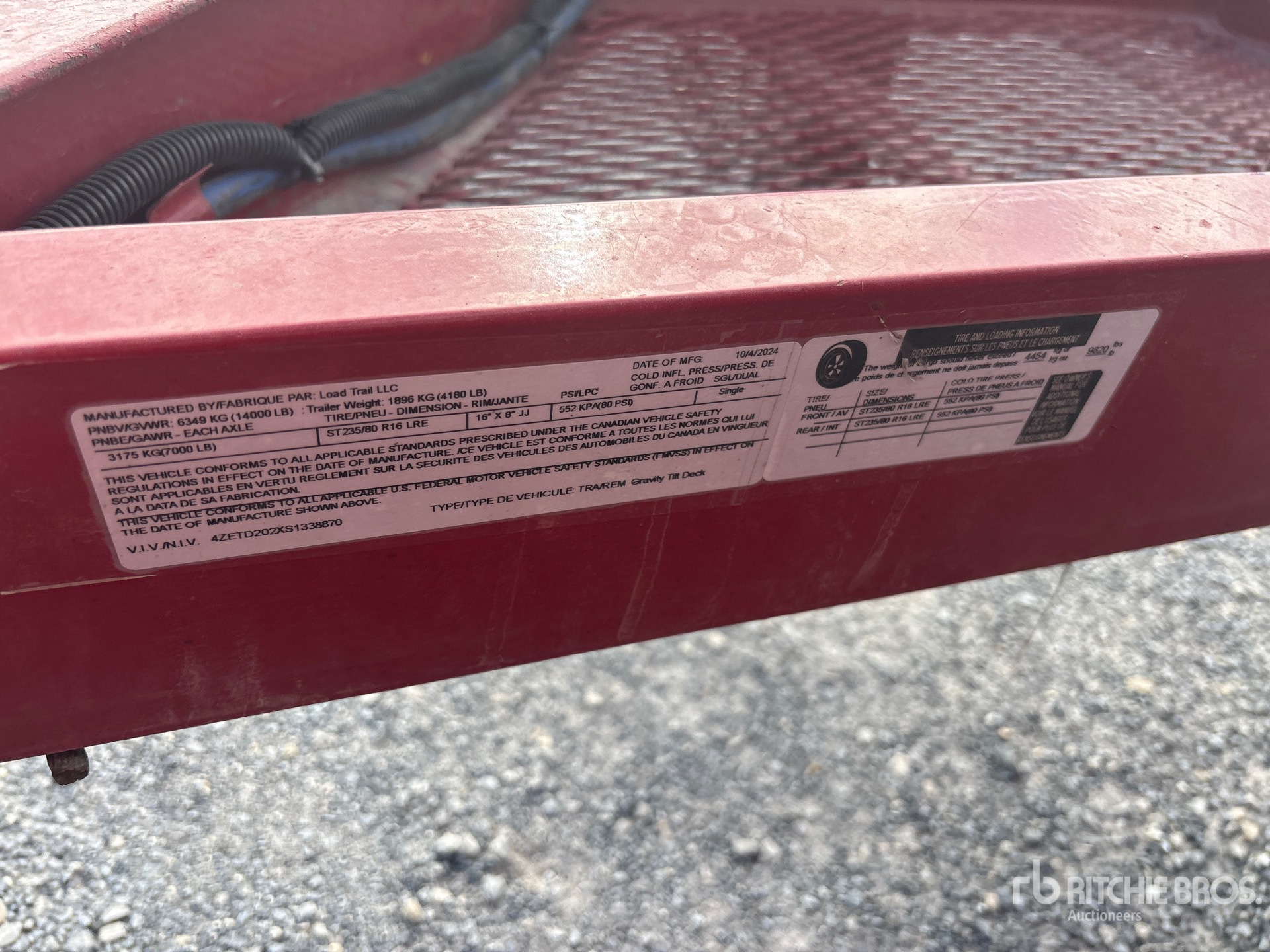 2025 Load Trail 7000 LB 21 FT T/A