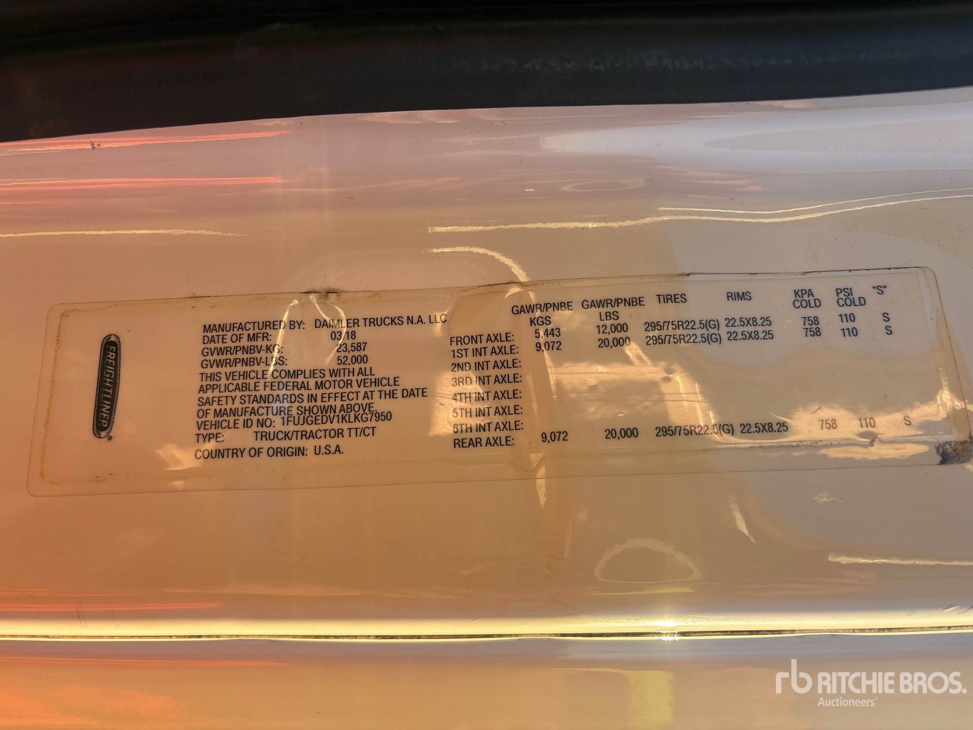 2019 Freightliner CASCADIA 125
