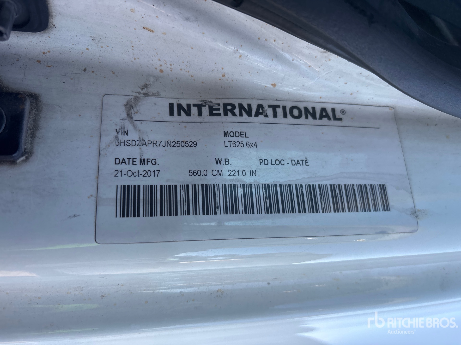2018 International LT625