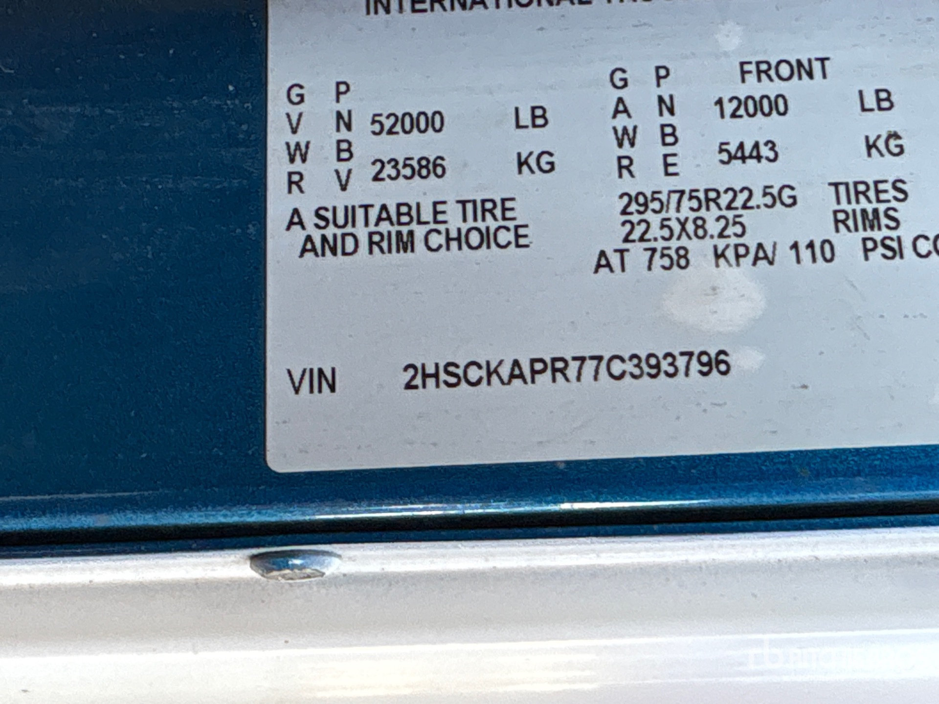 2007 International 9900I