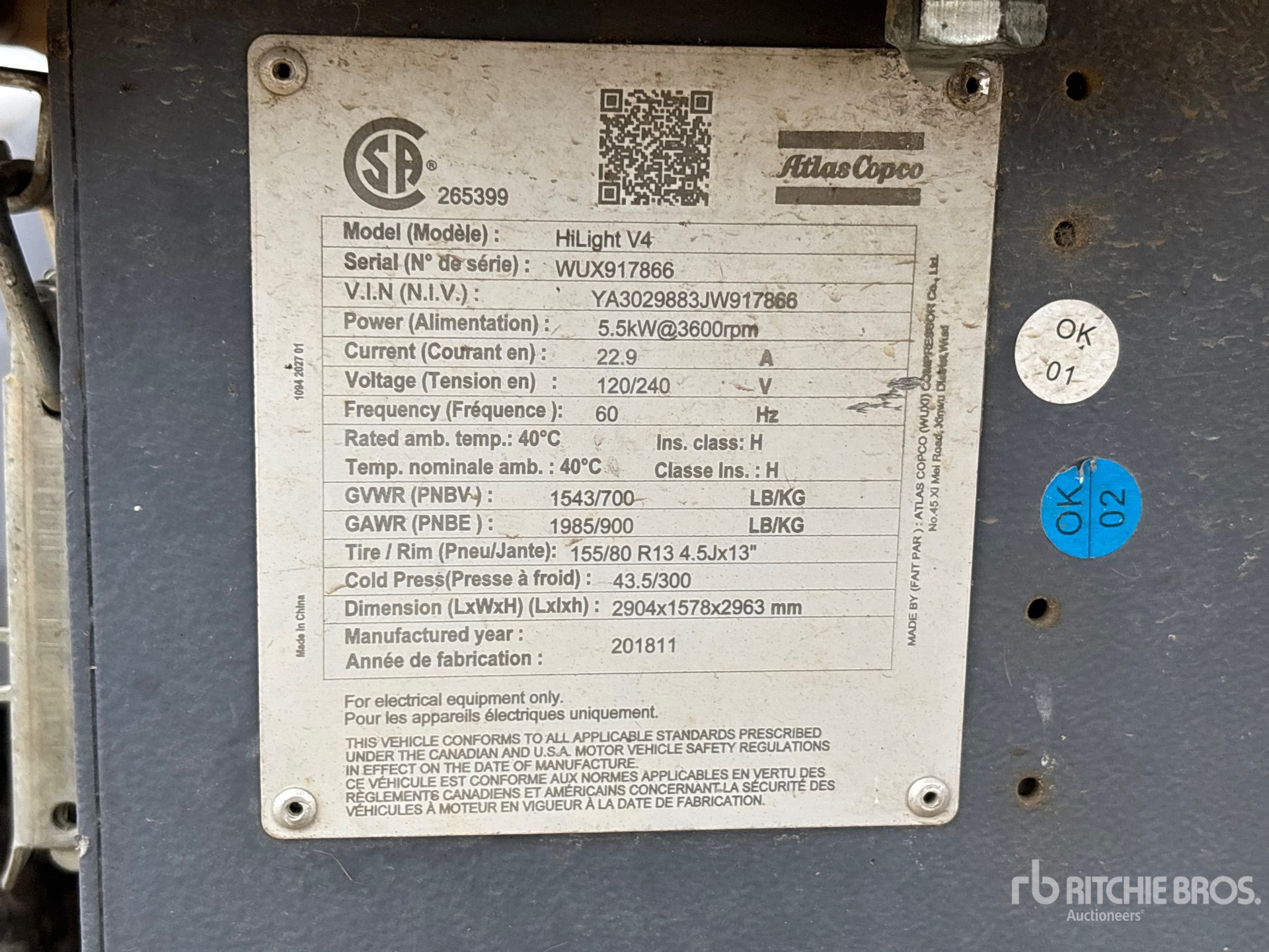 2018 Atlas Copco HILIGHT V4