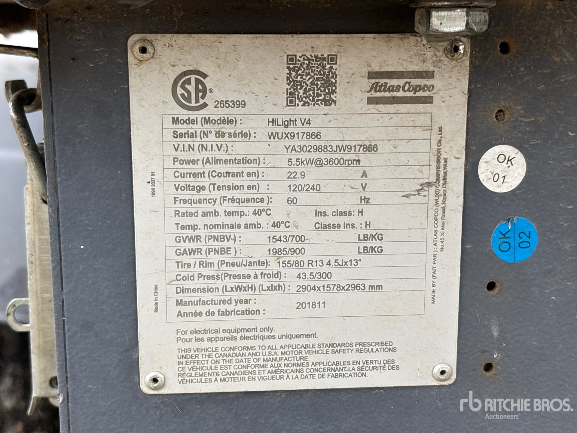 2018 Atlas Copco HILIGHT V4
