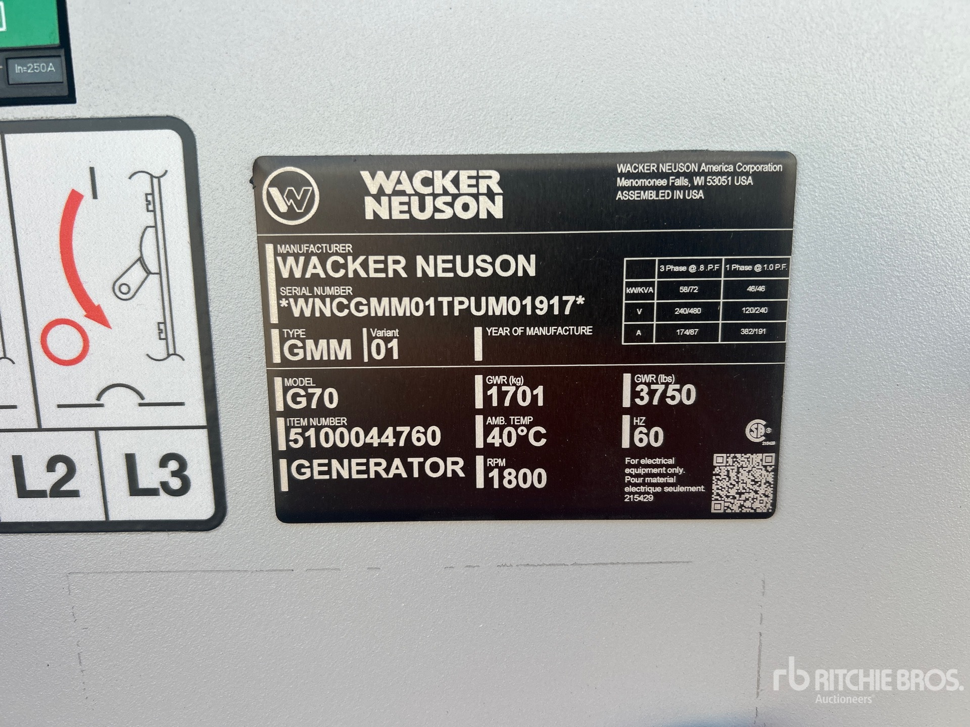 2024 Wacker Neuson G70