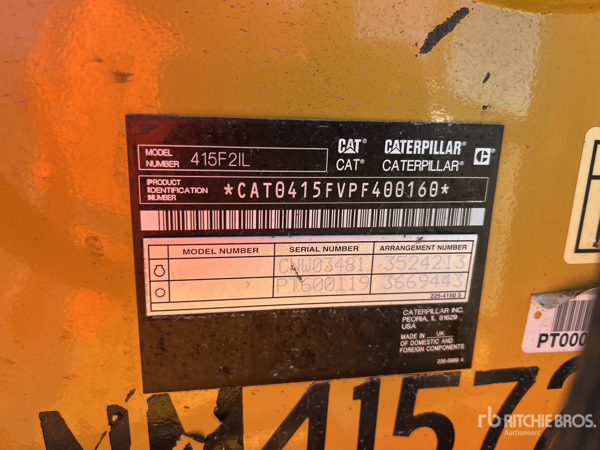 2016 Caterpillar 415F2IL