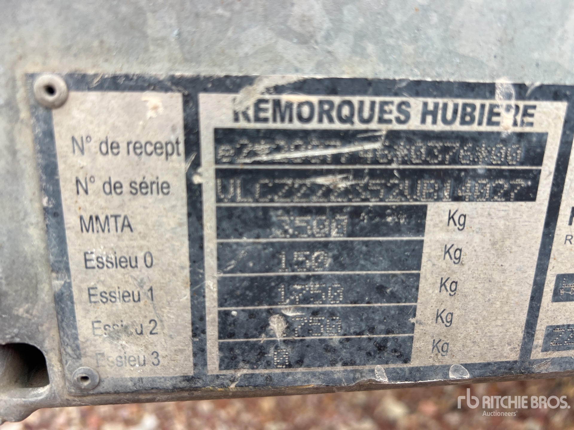 2014 Hubiere T/A Remorque