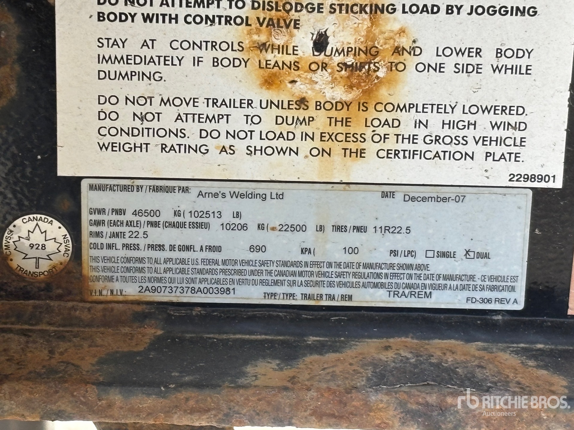 2008 Arnes 30 ft Tri/A