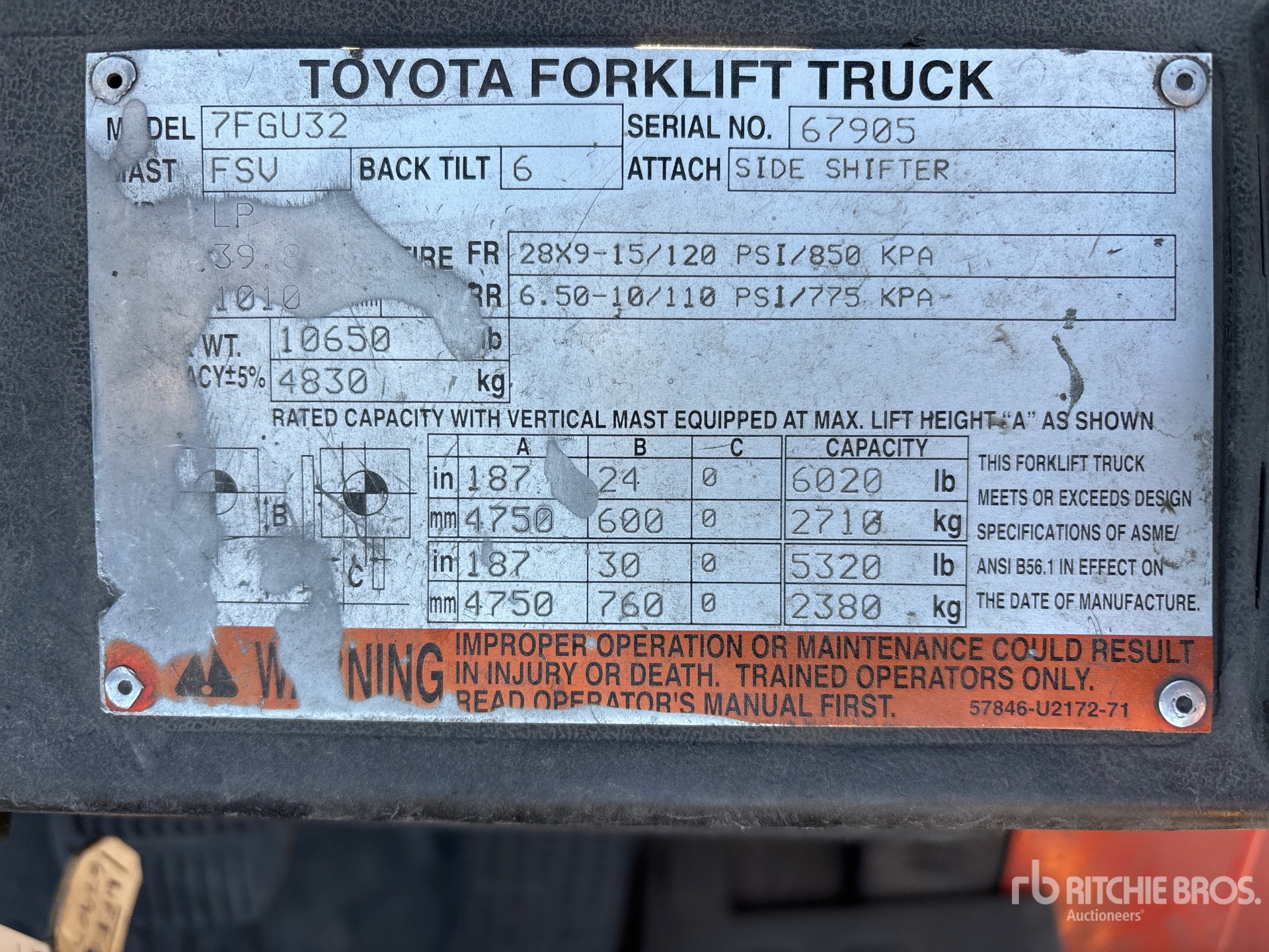 2005 Toyota 7FGU32